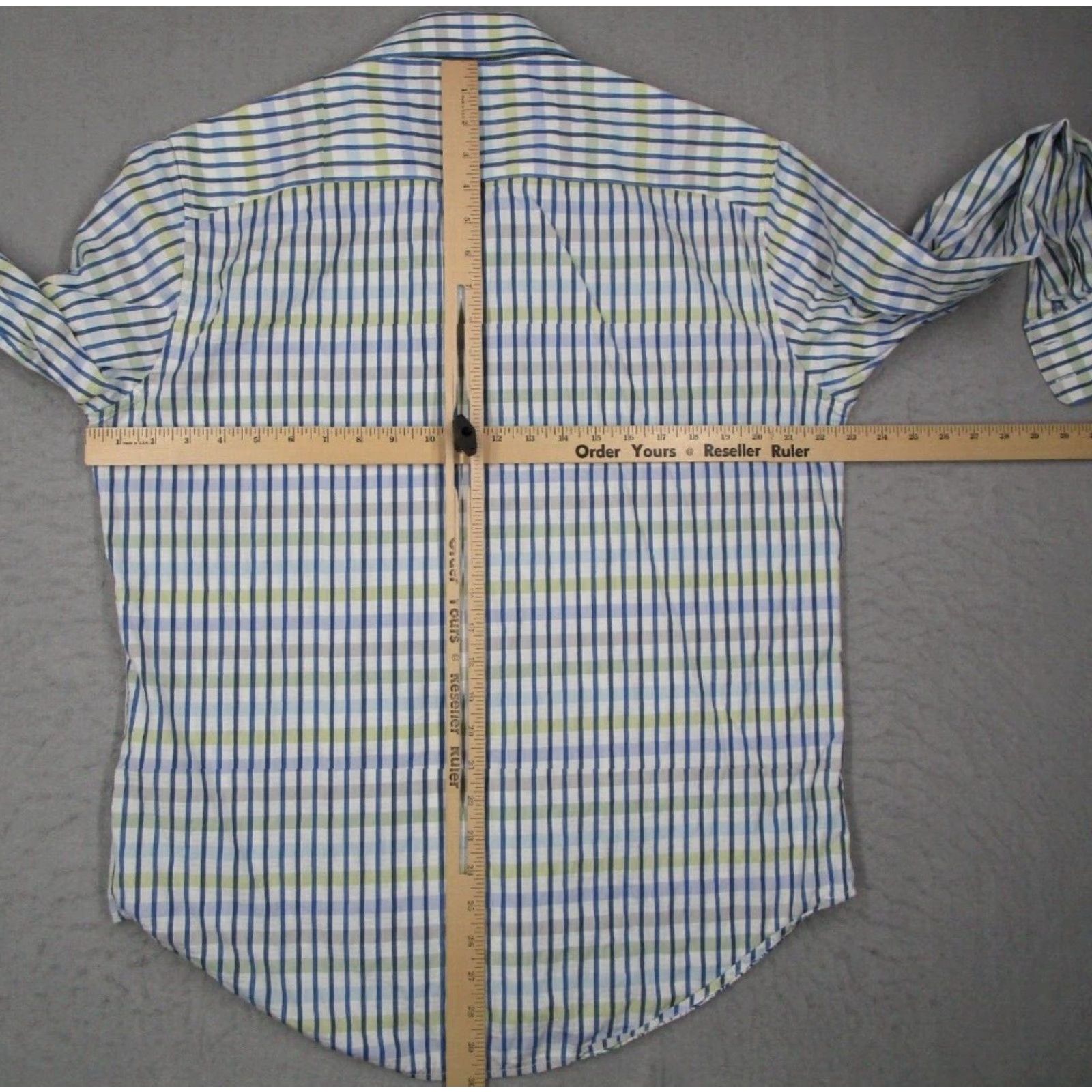 Robert Graham Robert Graham Mens Large Blue Striped Long Sleeve Button Up Dress Shirt Size US L / EU 52-54 / 3 - 6 Thumbnail