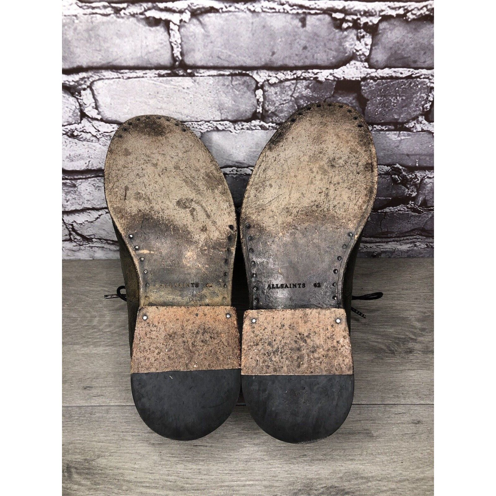 Allsaints All Saints Gray Suede Leather Lace Up Desert Chukka Boots Me Size US 9 / EU 42 - 16 Thumbnail