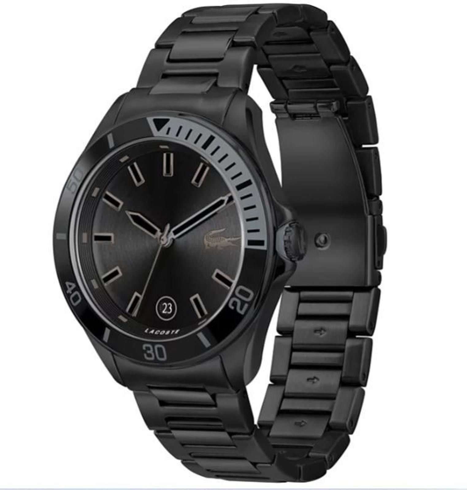 Lacoste Lacoste Men's Tiebreaker Black Silicone Strap Watch 43mm Size ONE SIZE - 2 Thumbnail