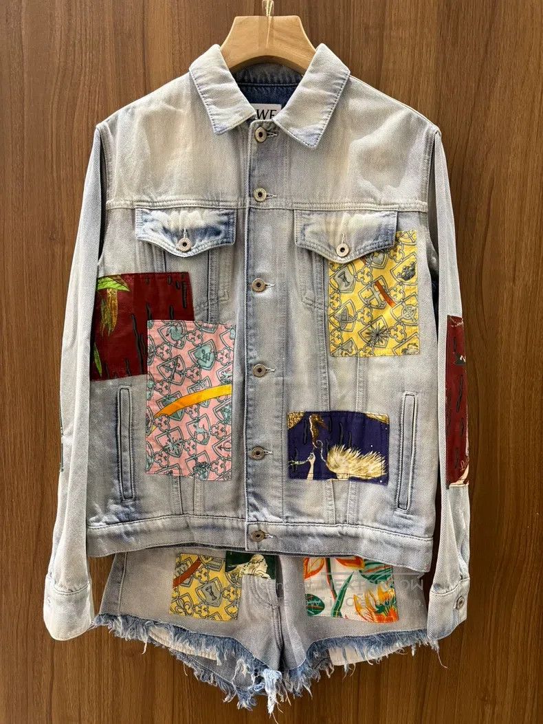 Loewe Loewe Women's denim jacket + shorts set Size XXS / US 00 / IT 34 - 1 Thumbnail