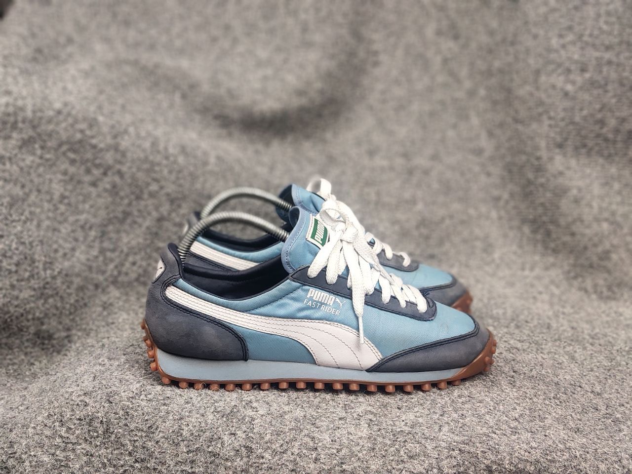 Puma Vintage 00's Puma Fast Rider Blue Logo Sneakers Shoes Y2K Size US 7 / IT 37 - 5 Thumbnail