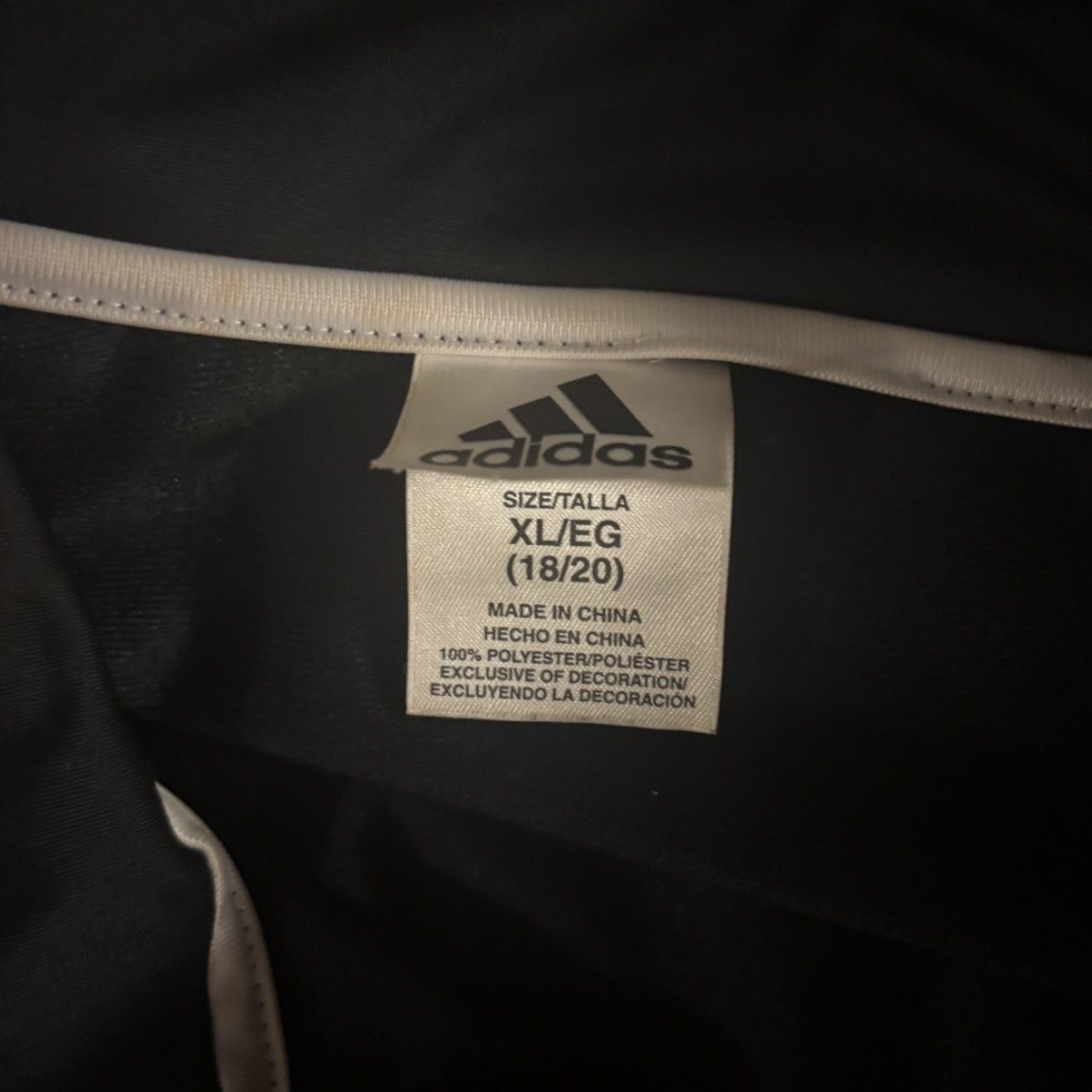 Adidas Adidas Black & White track sweater Size US S / EU 44-46 / 1 - 3 Thumbnail