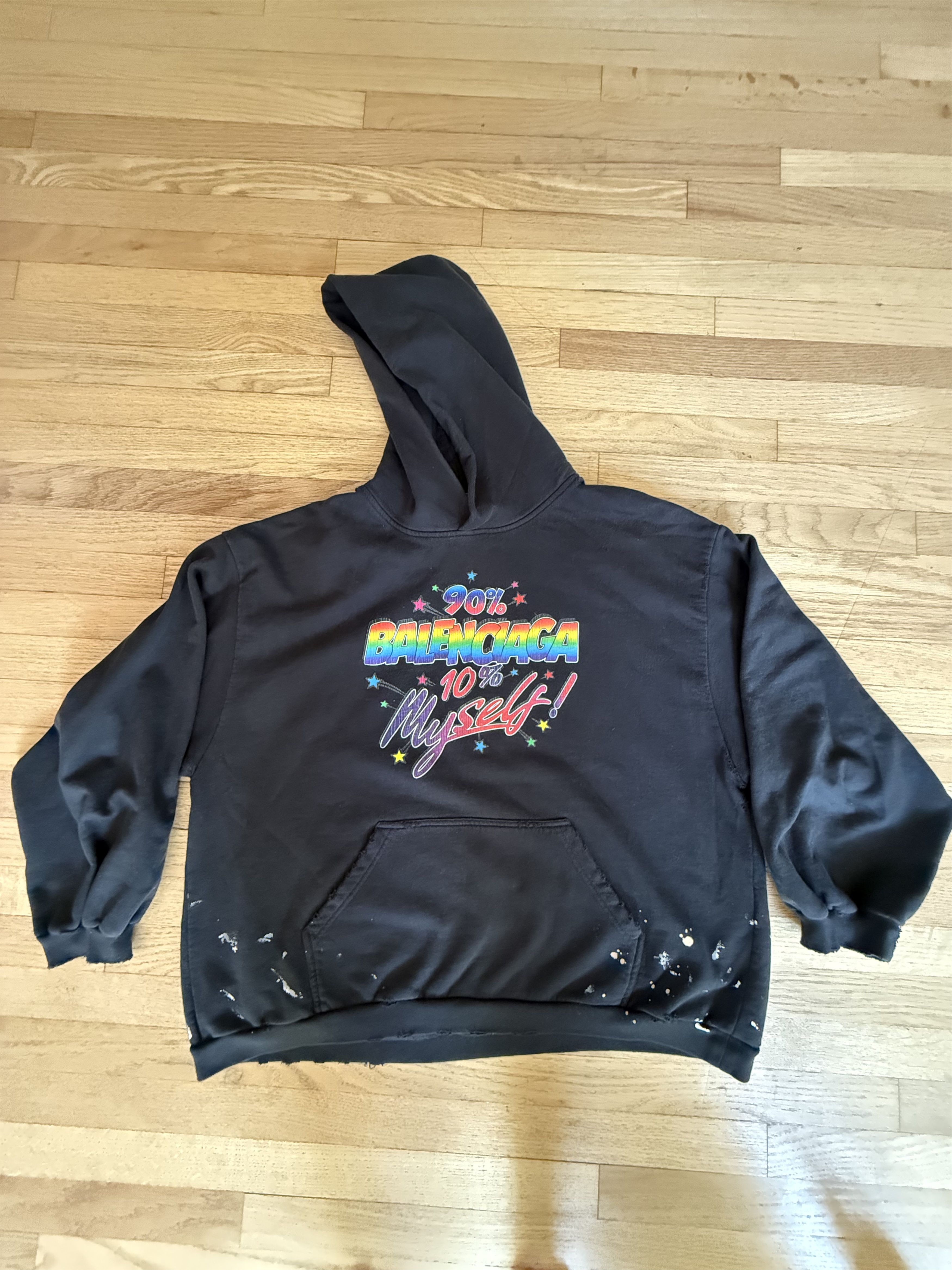Balenciaga 90% Balenciaga 10% Myself Hoodie | Grailed