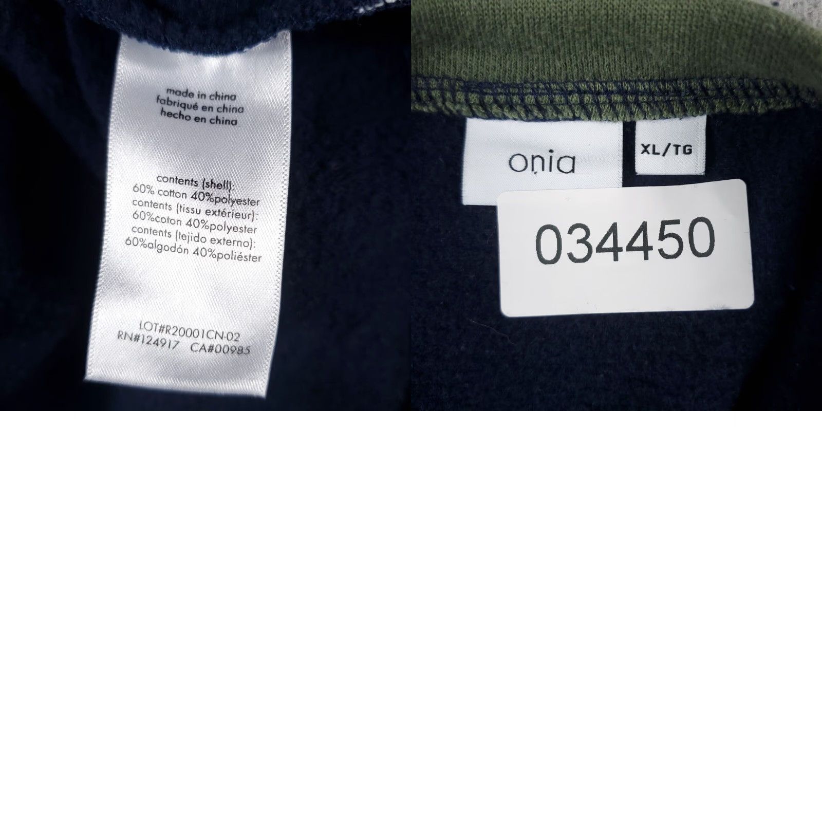 Onia VINTAGE Onia Sweater Pullover Men's Size XL Casual Crew Neck Fleece Cotton Blue Size US XXL / EU 58 / 5 - 8 Thumbnail