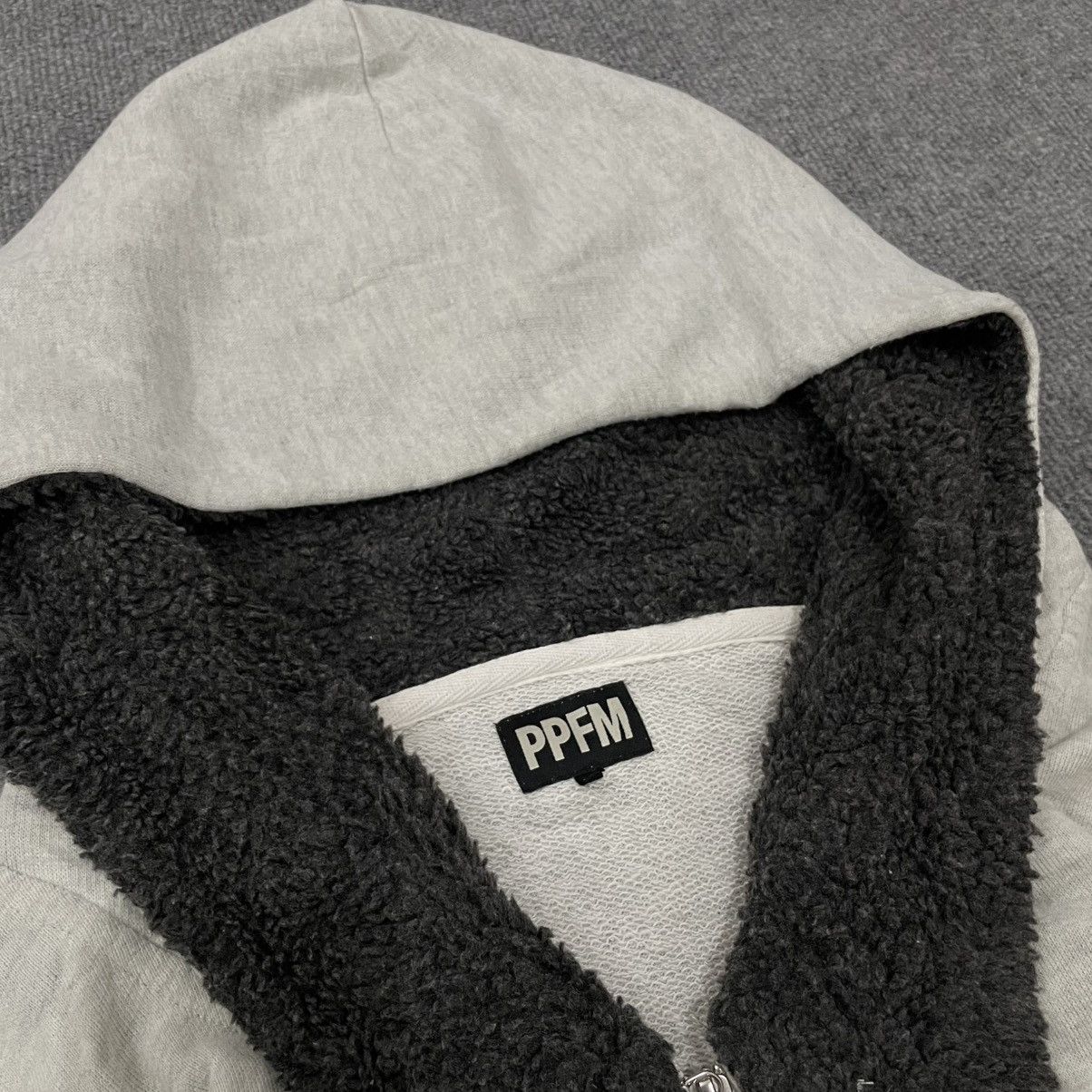 PPFM SOLD PPFM Fleece Lined Hoodie Jacket Asymmetrical Zip Y2K Size US M / EU 48-50 / 2 - 4 Thumbnail