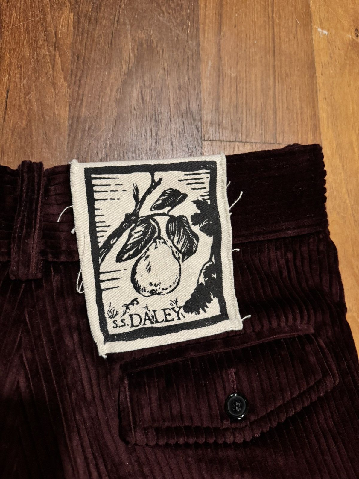 S.S.Daley S.S. Daley Maroon Corduroy Trousers Size US 30 / EU 46 - 3 Thumbnail