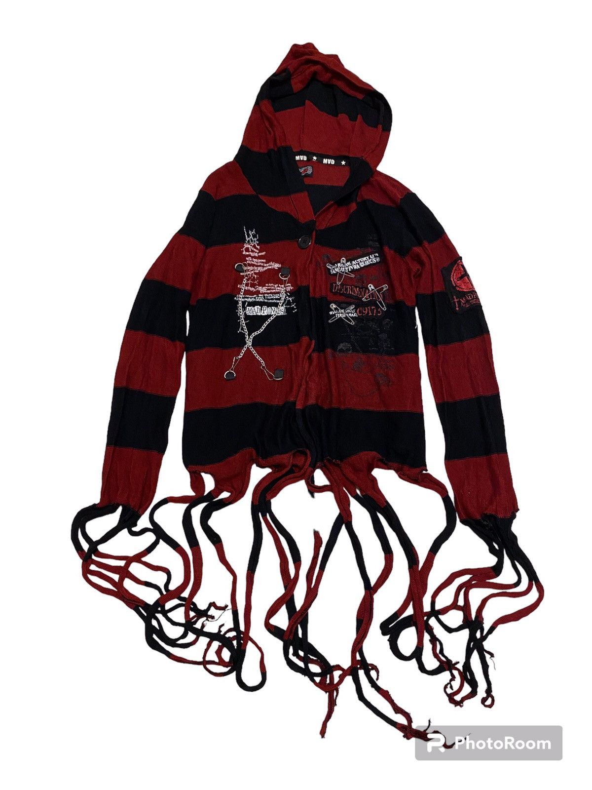 Japanese Brand 🔥QUICK SALE🔥 Mad Punks Mad Girl Cardigan Hoodie Sweater Size S / US 4 / IT 40 - 2 Thumbnail