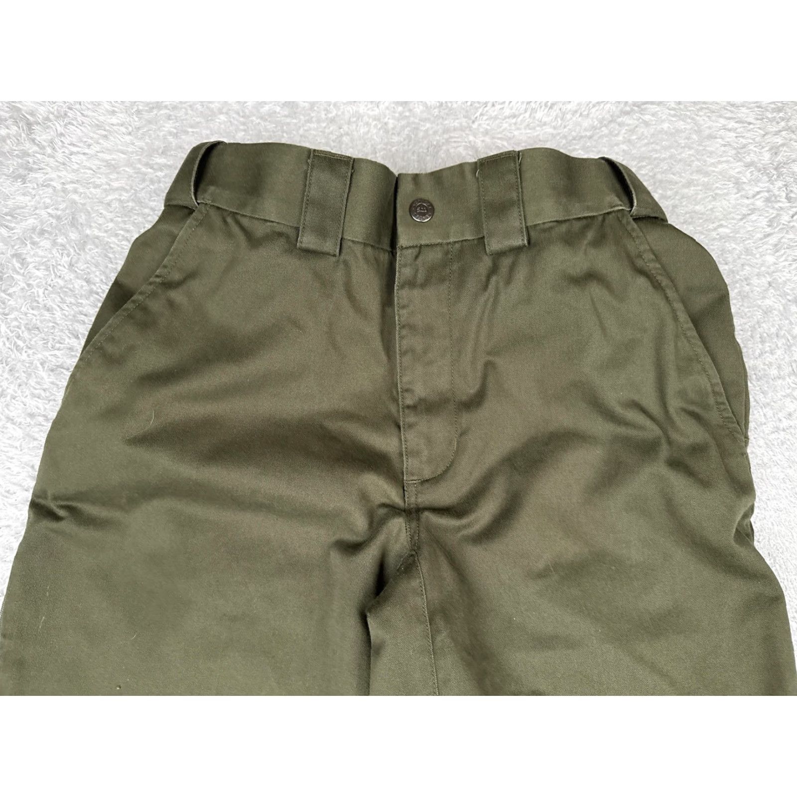 Vintage 5.11 Tactical Series Pants Mens 30x31 Green Polyester Cotton Uniform Tactical Chino Regular Straight Front Pocket 5-Pocket Design USA Men Size US 30 / EU 46 - 4 Thumbnail