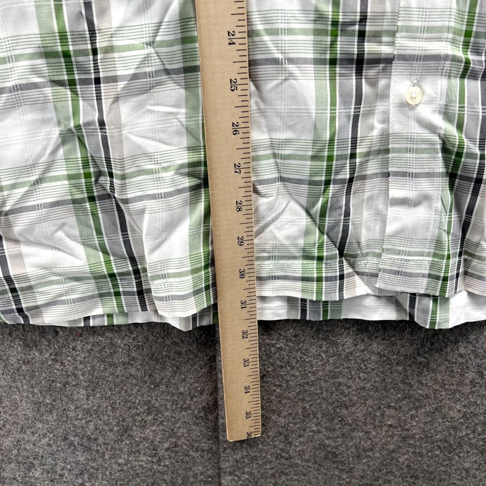 Quiksilver VINTAGE Quiksilver Shirt Mens XL Green White Button-Down Plaid Short Sleeve Preppy Size US XL / EU 56 / 4 - 7 Thumbnail