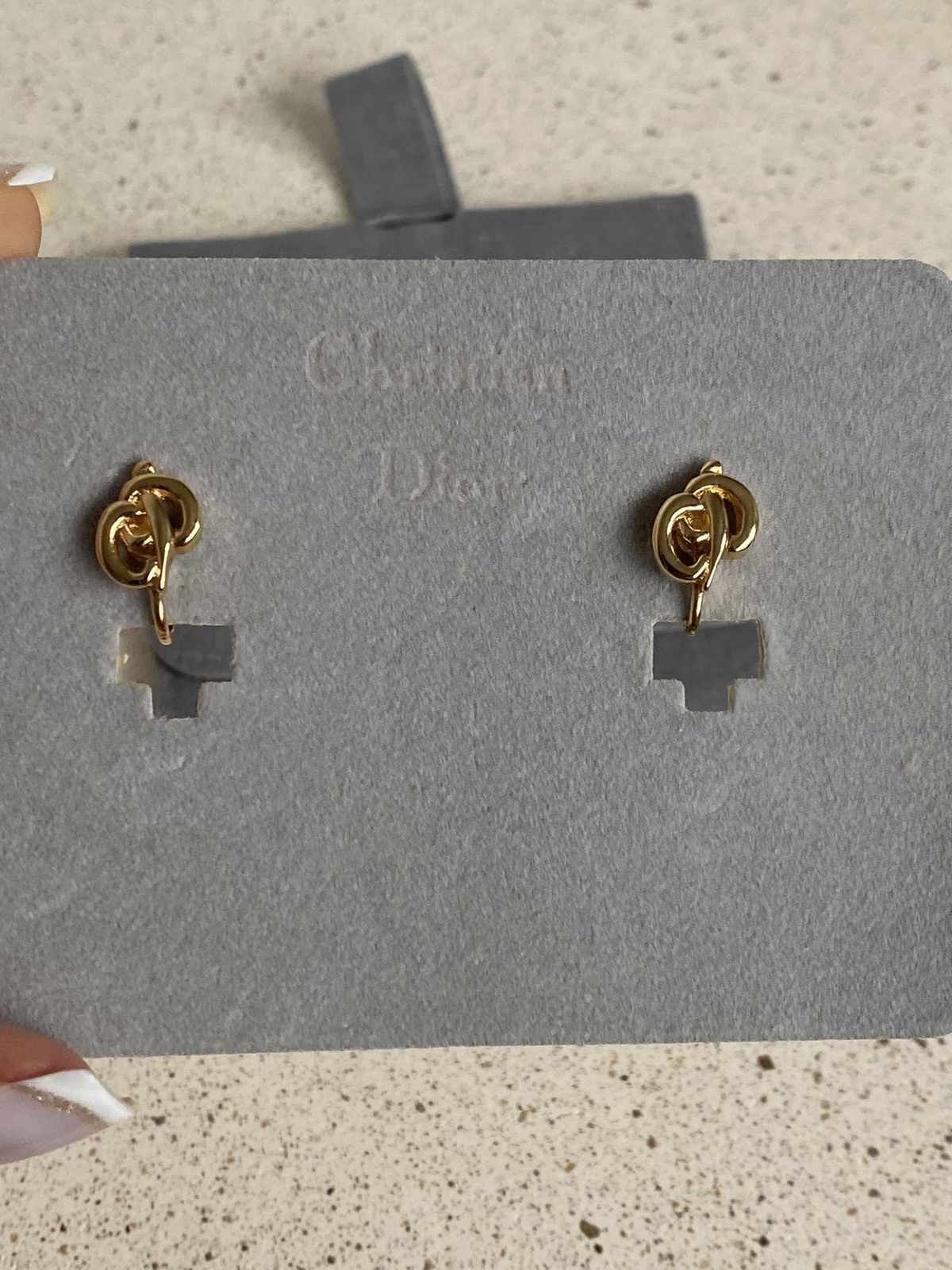 Dior × Vintage Christian Dior Vintage CD Logo Mini Clips Earrings Size ONE SIZE - 2 Thumbnail