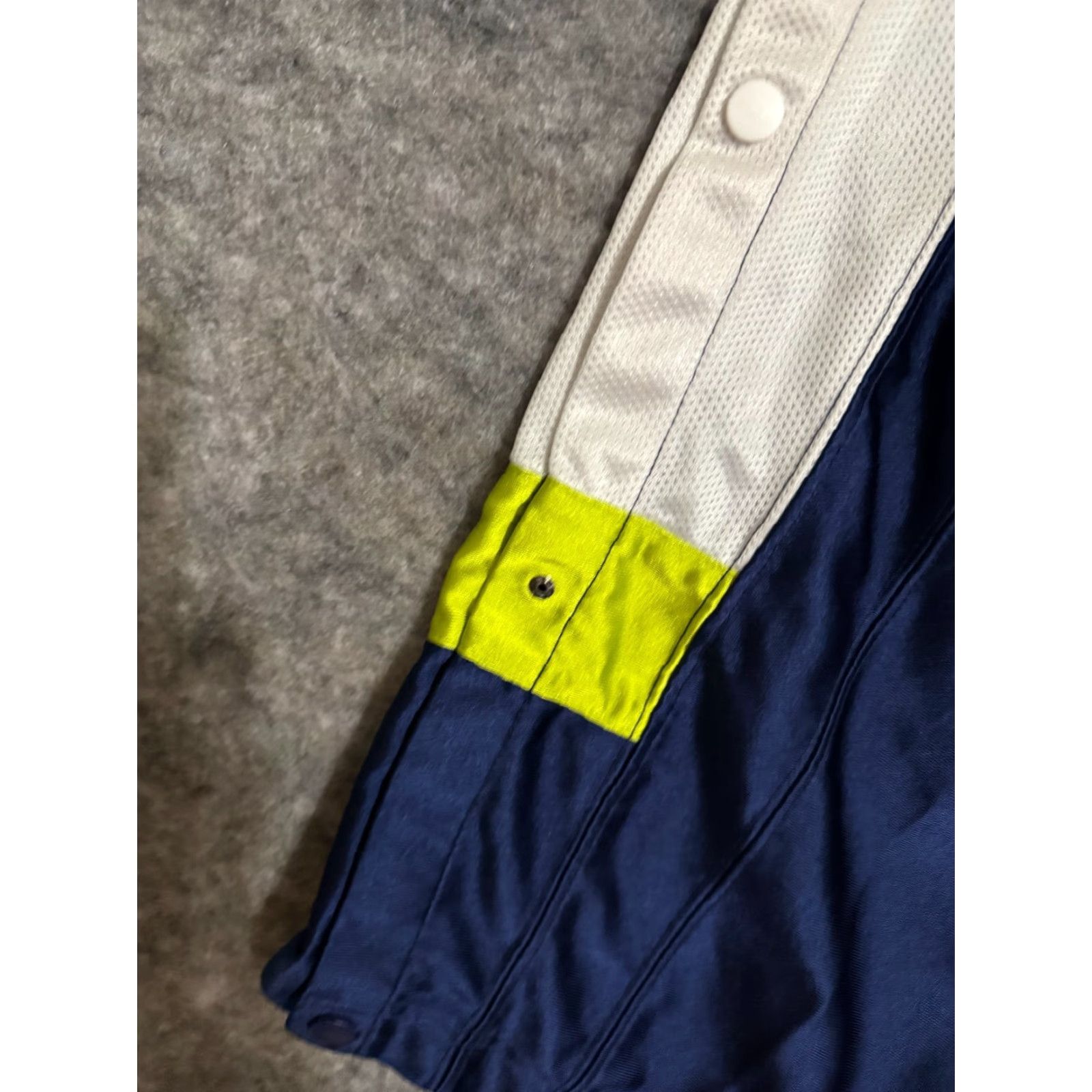 Nike VINTAGE Nike Track Pants Unisex Adults XL Navy Blue White Stripe 90s Break Away Elastic Waist Regular Size US 36 / EU 52 - 3 Thumbnail
