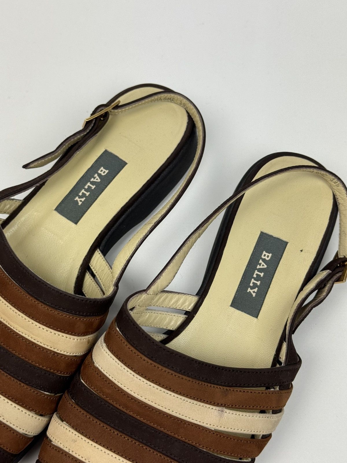 Bally Vintage Bally Charme Summer Women’s Sandals Size US 9 / IT 39 - 9 Thumbnail