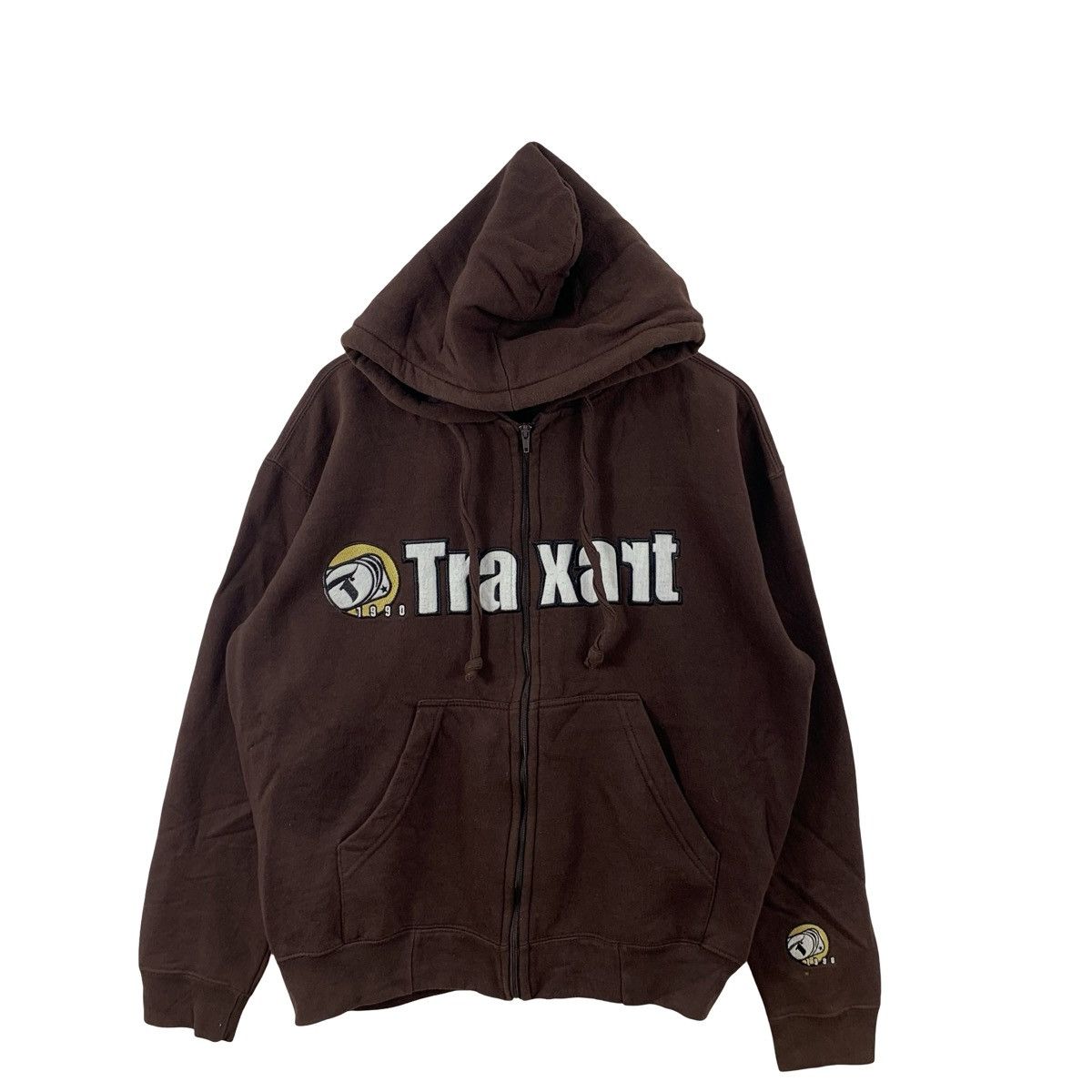 Other TRAXART Full Zip Hoodie Embroidered Logo Spellout Streetwear Size US XXL / EU 58 / 5 - 4 Thumbnail