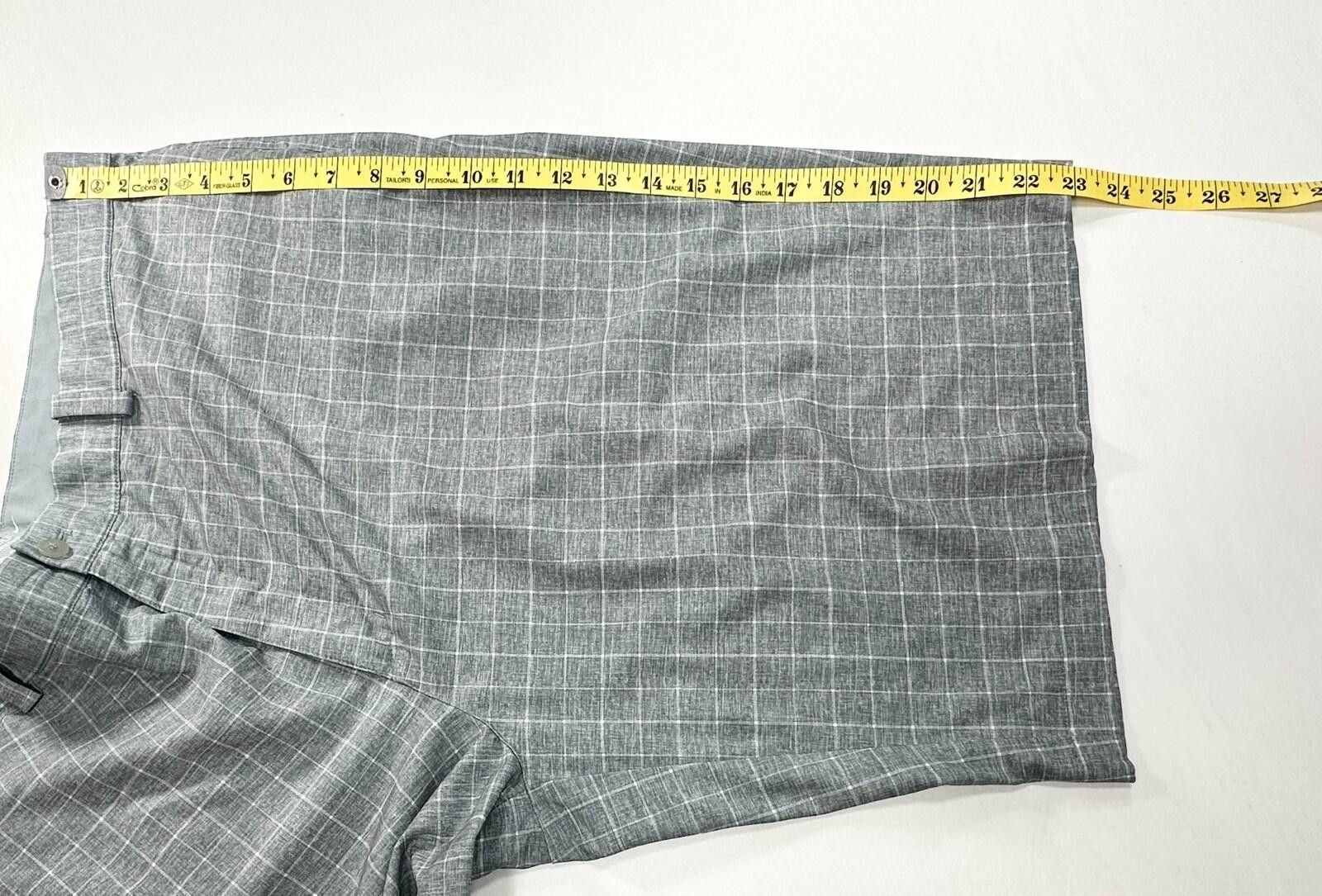 Nike Nike Golf Flat Front Dri-Fit Check Chino Shorts Gray Mens 40 Size US 40 / EU 56 - 7 Thumbnail
