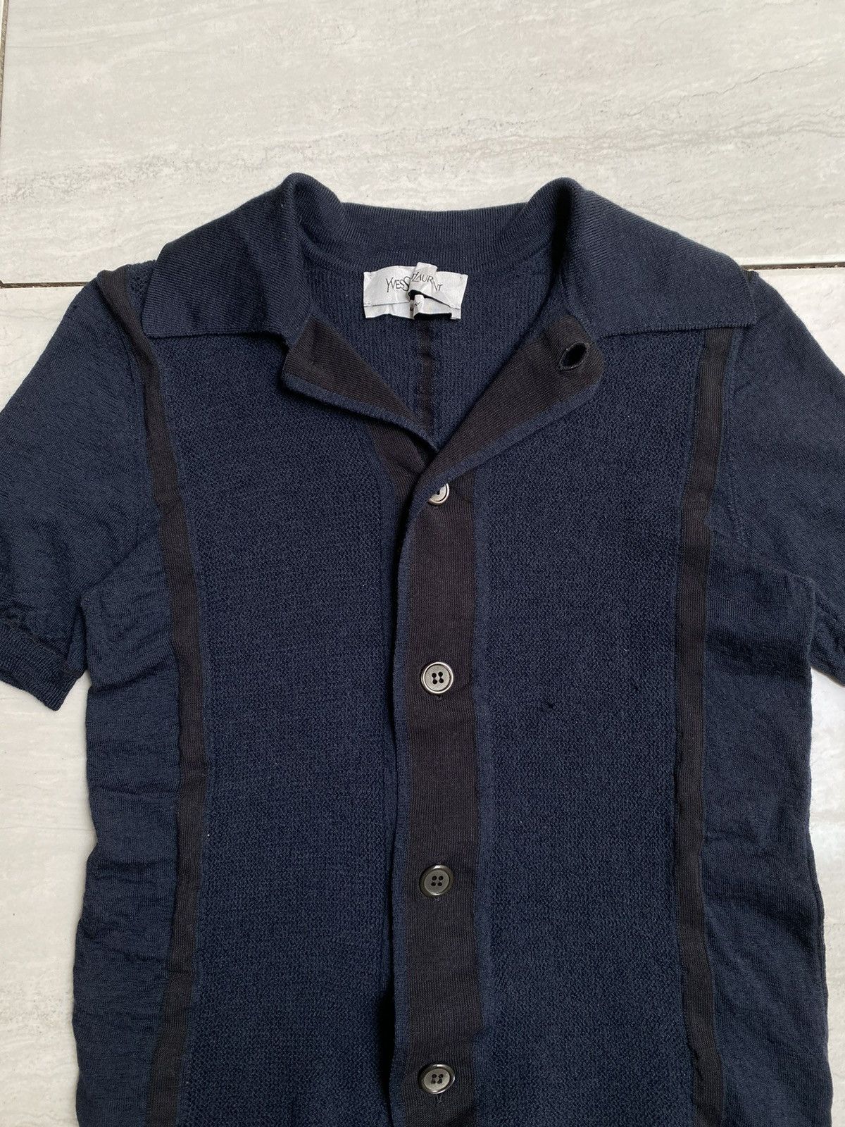 Yves Saint Laurent YSL Yves Saint Laurent Knit Polo Shirt Size M / US 6-8 / IT 42-44 - 8 Thumbnail