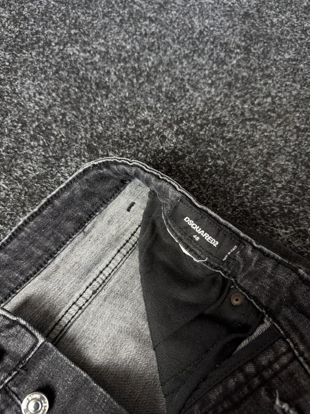 Dsquared2 Retro Dsquared2 Y2K Distressed Black Grey Jeans Size 48 Size US 32 / EU 48 - 9 Thumbnail