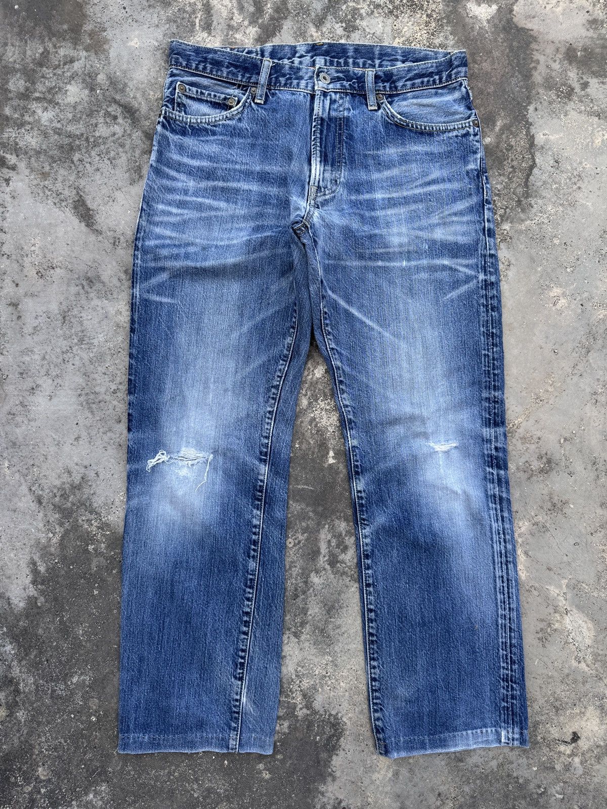 Uniqlo Vintage S002 Uniqlo UJ Distressed Jeans Size US 33 - 1 Thumbnail