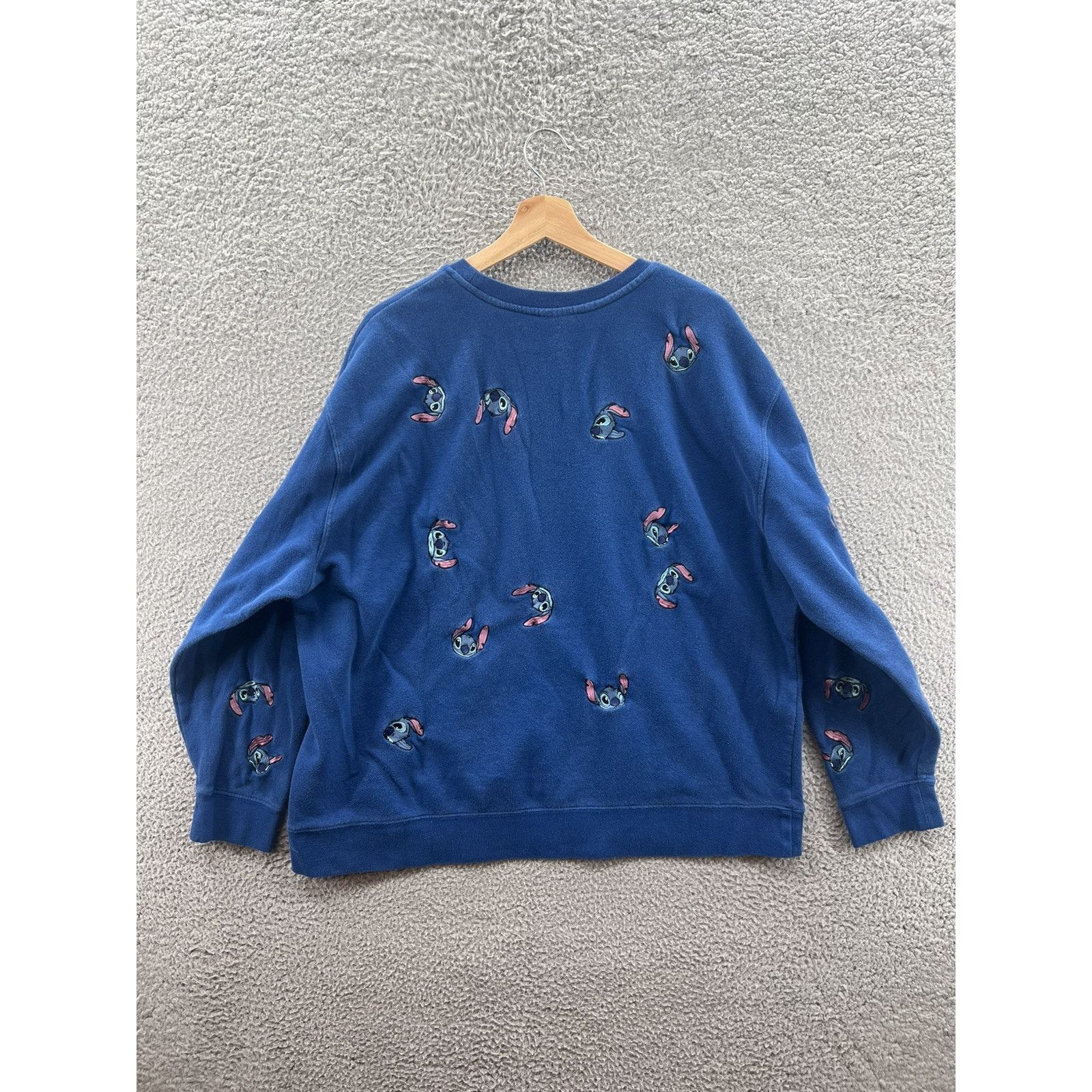 Disney Disney Lilo Stitch Pullover Blue Sweater All Over Print 2XL Size XXL / US 16-18 / IT 52-54 - 2 Thumbnail