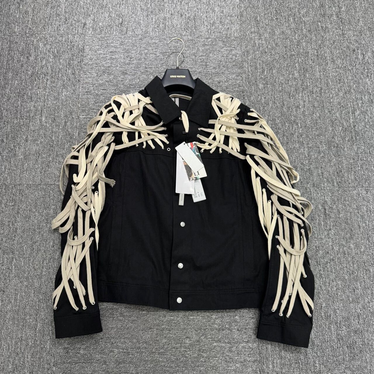 Rick Owens rick owens lace-up jacket in black Size US L / EU 52-54 / 3 - 1 Thumbnail