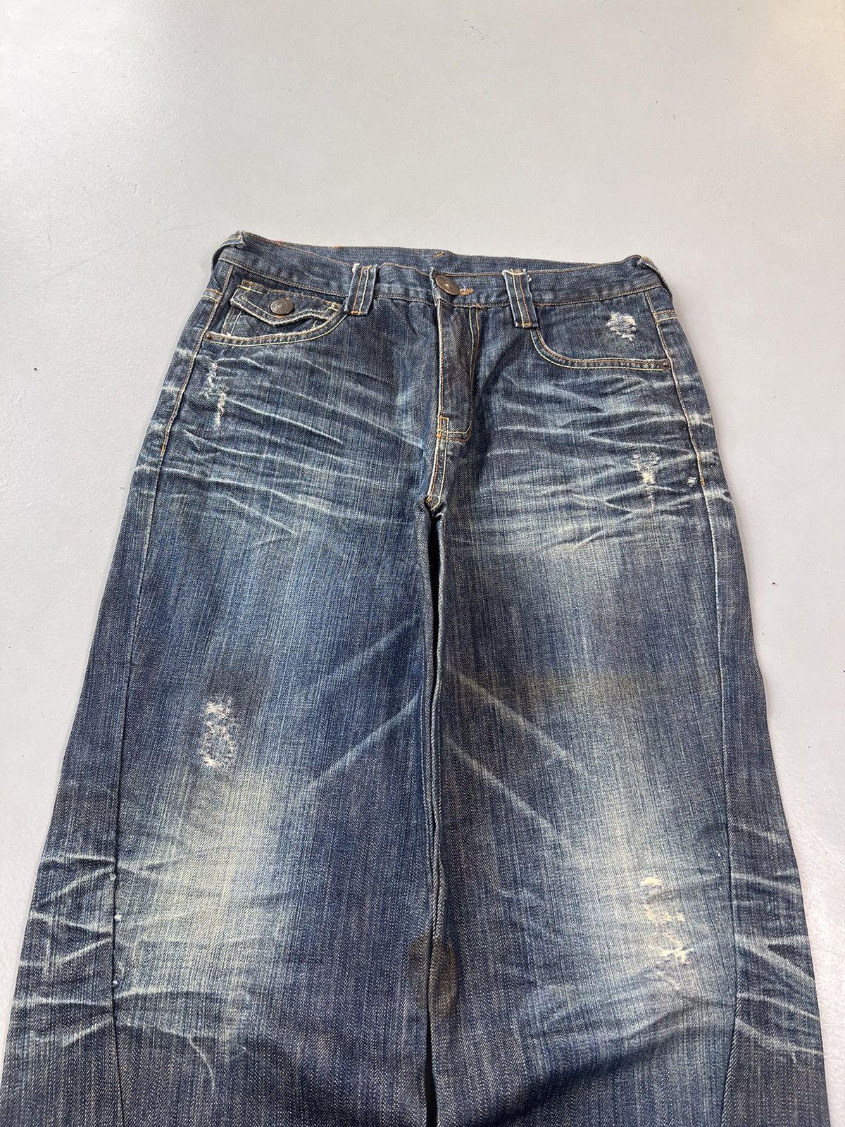Japanese Brand Vintag Evisu inspired seagull denim pant Size US 30 / EU 46 - 11 Thumbnail