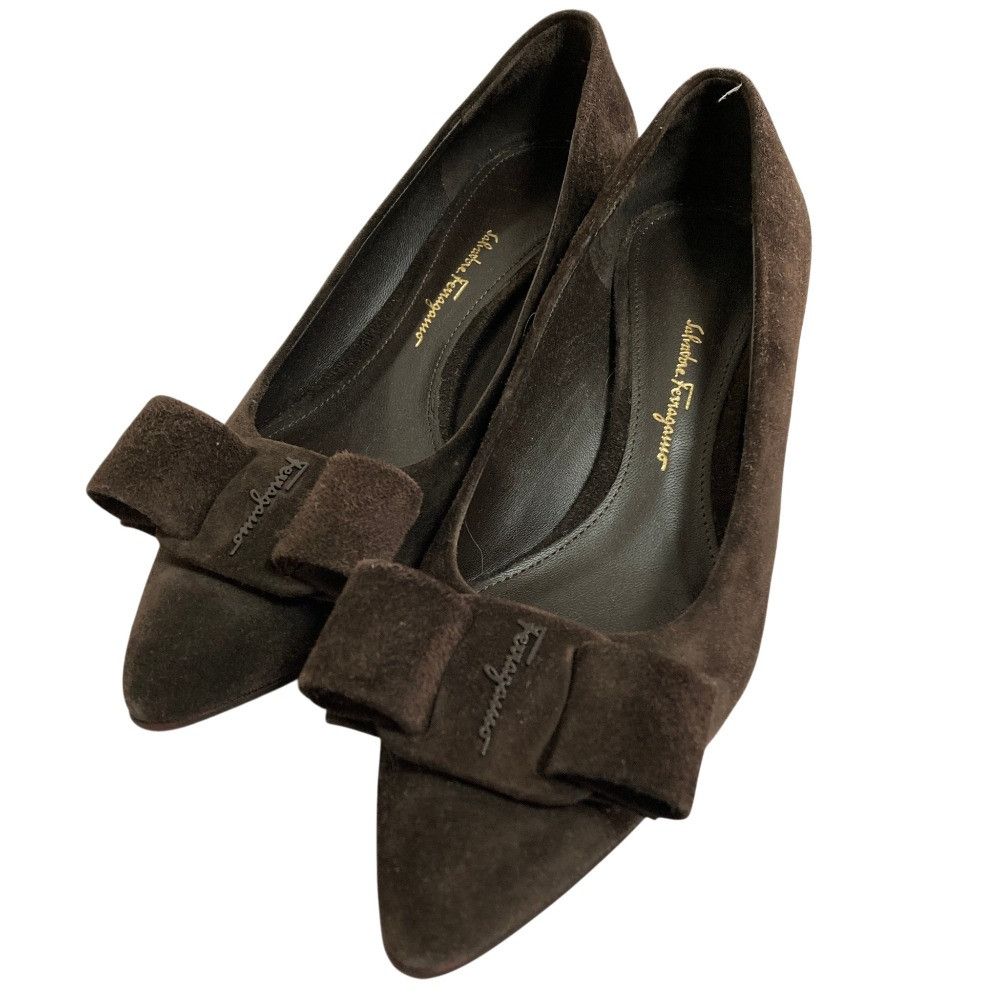 Salvatore Ferragamo Salvatore Ferragamo Salvatore Ferragamo VIVA 55 Pumps Leather Shoes DUTY FREE for USA Size ONE SIZE - 1 Thumbnail