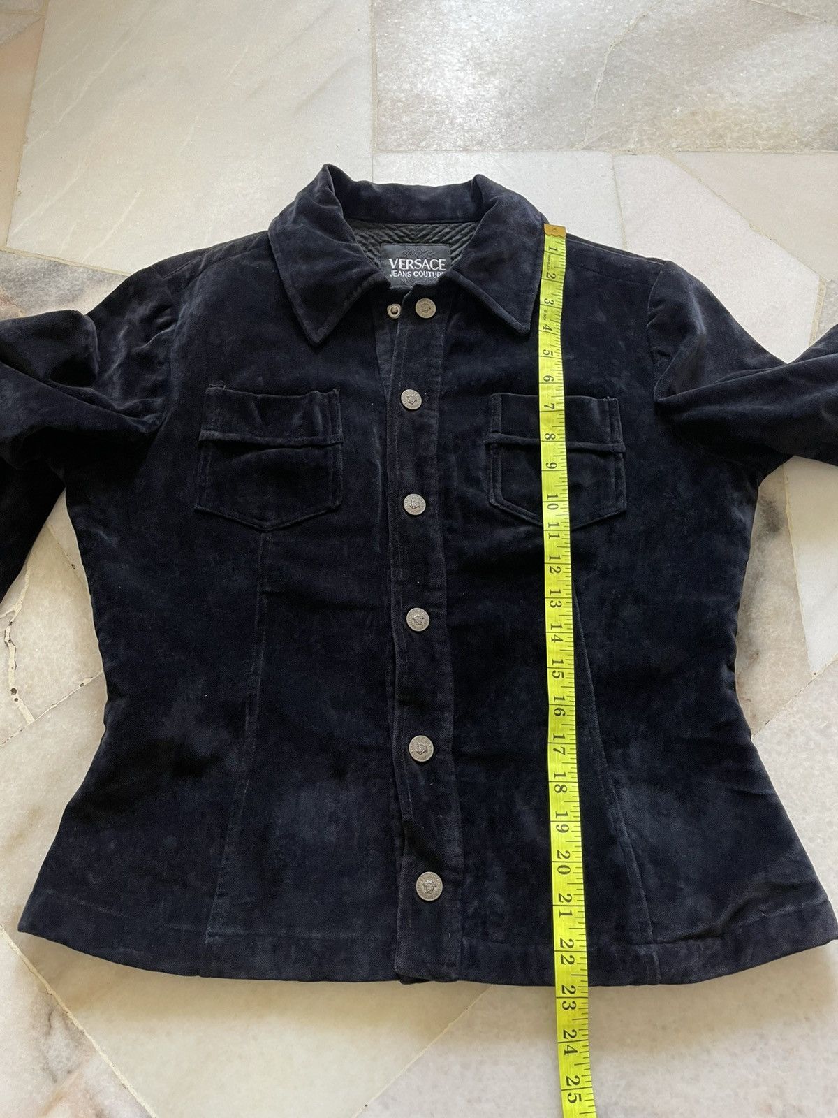 Versace Jeans Couture 90s Versace Jeans Couture Velvet Jacket Size US S / EU 44-46 / 1 - 12 Thumbnail