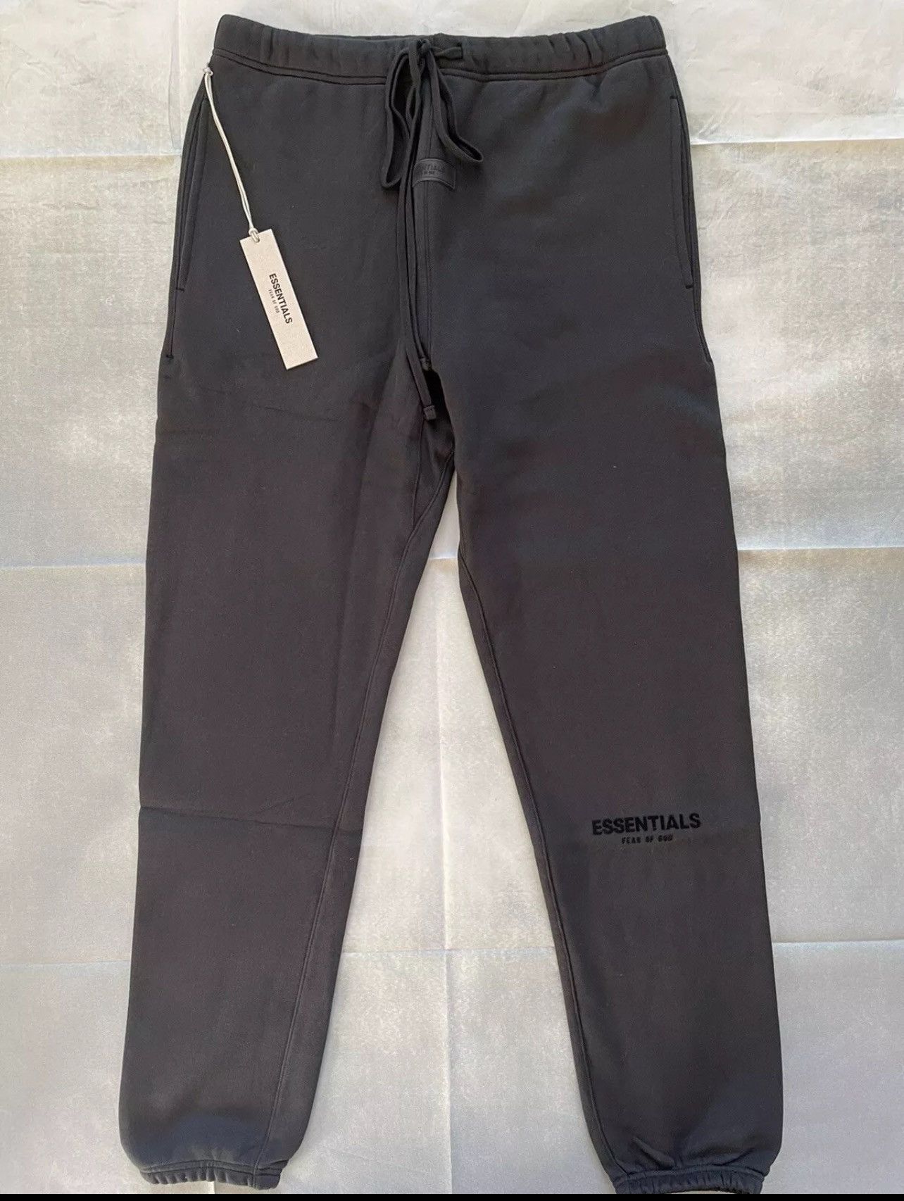 Fear of God Essentials Stretch Limo Black Sweatpants SS22