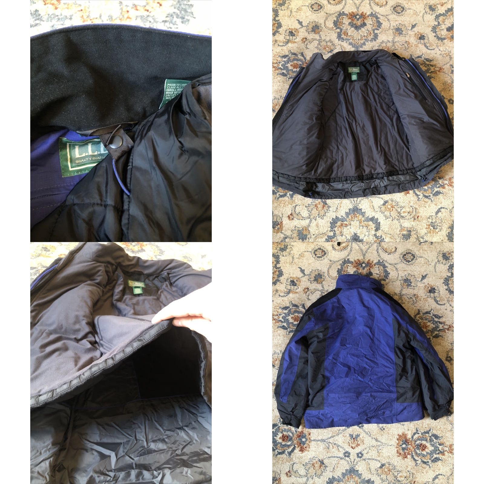 Vintage VINTAGE L.L. Bean Jacket Mens L Blue Ski 3-in-1 Full Zip Mid-Length Nylon Water Resistant Wind-Resistant Pockets Zipped Pockets Removable Lining Size US L / EU 52-54 / 3 - 8 Thumbnail