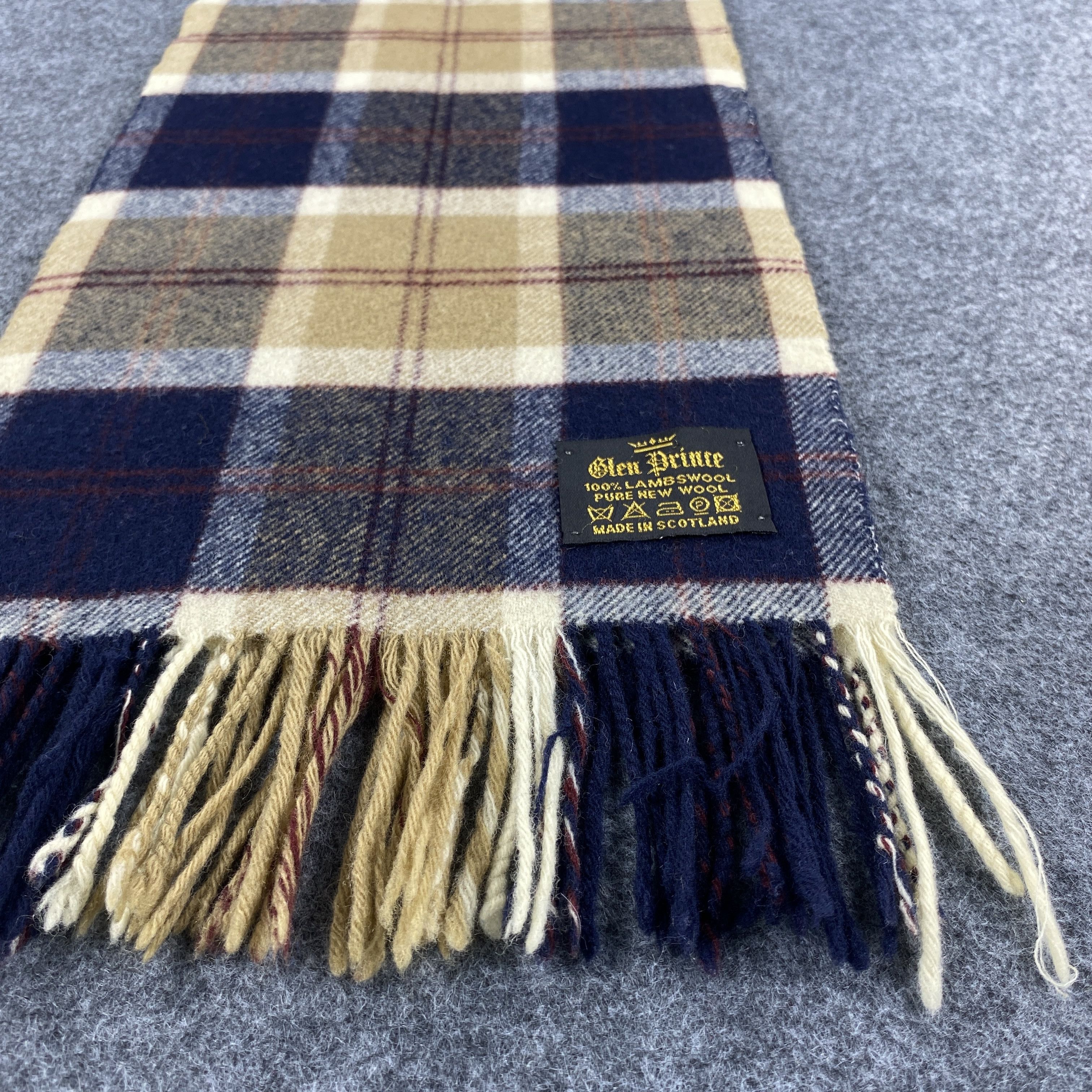 Vintage Glen Prince Scarf # Muffler # Neckwear # D555 Size ONE SIZE - 6 Thumbnail