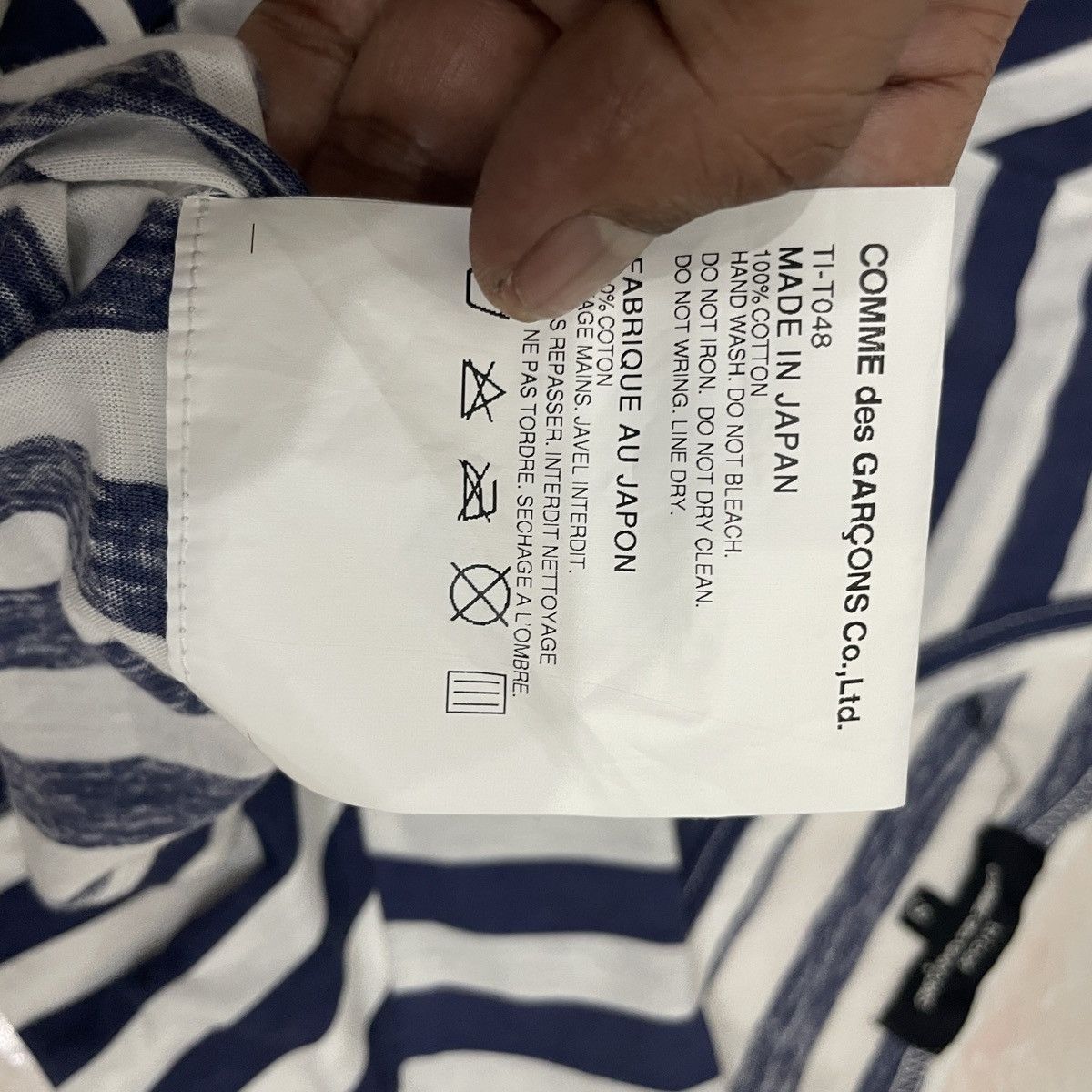 Comme des Garcons Vintage Comme Des Garcons Tricot Stripe Short Sleeve Size M / US 6-8 / IT 42-44 - 7 Thumbnail
