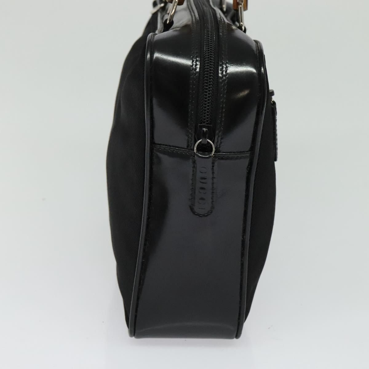 Gucci GUCCI Bamboo Hand Bag Nylon Black Silver 000 2040 000 2040 Size ONE SIZE - 4 Thumbnail