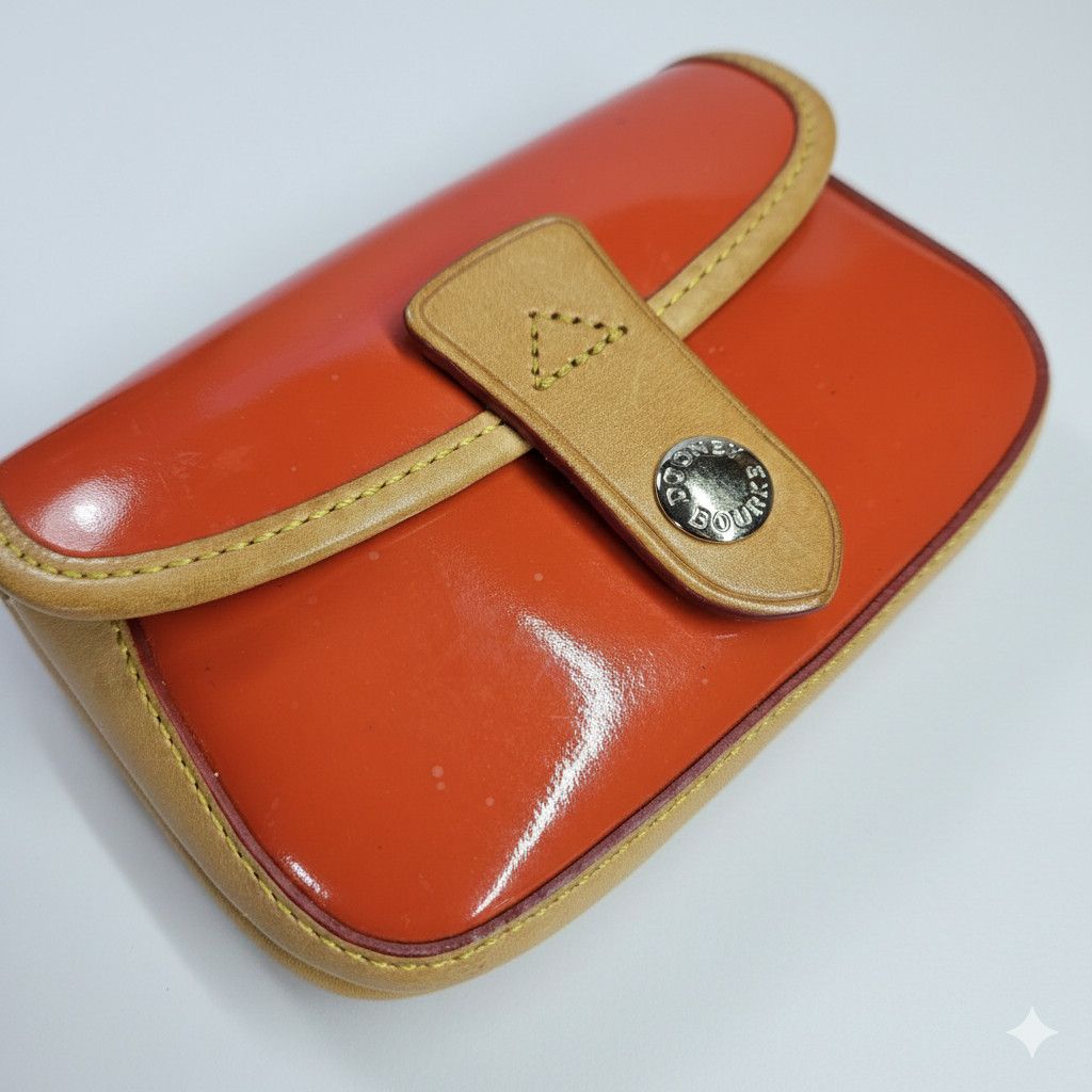 Dooney & Bourke Dooney & Bourke 6x4x1" Wristlet Vintage Wallet Purse Patent Size ONE SIZE - 6 Thumbnail