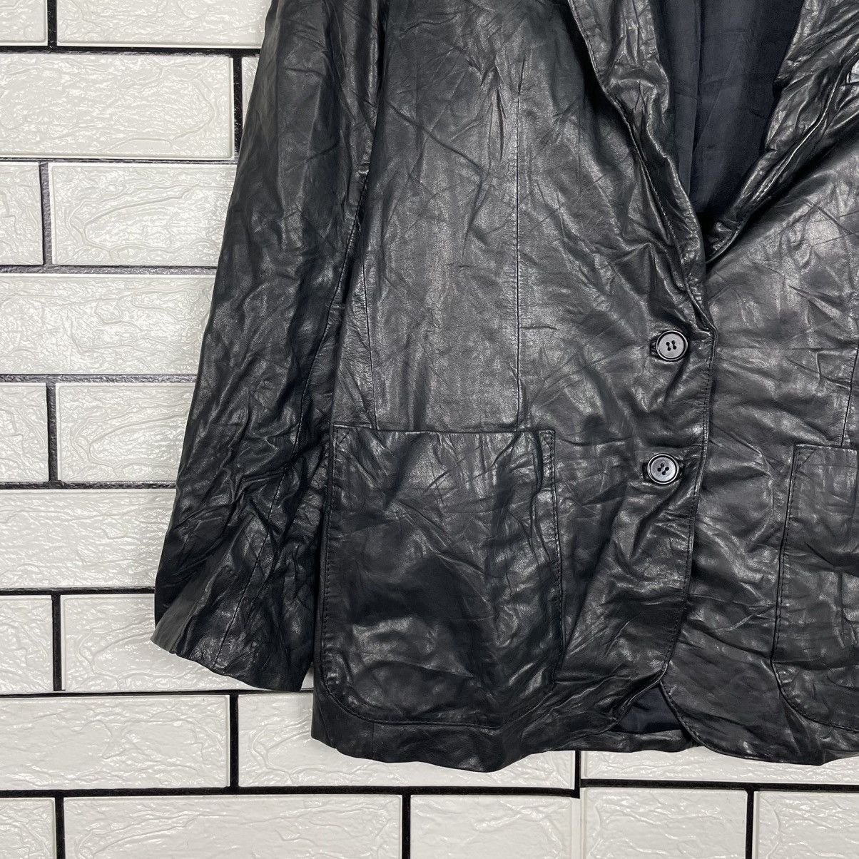 Japanese Brand C'est Chouette Leather Jacket Size M / US 6-8 / IT 42-44 - 3 Thumbnail