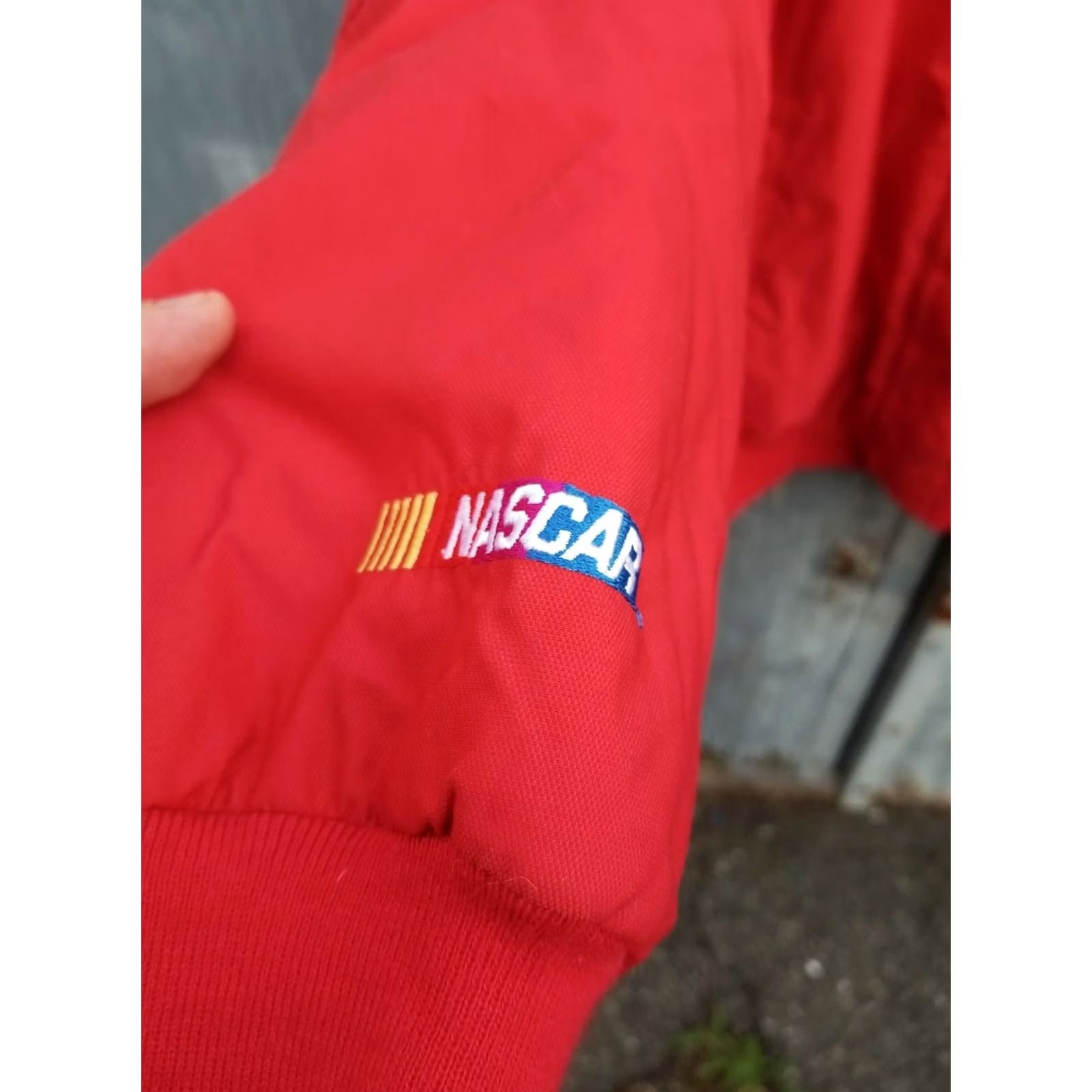 Chase Authentics VTG Chase Authentics Dodge NASCAR Racing Bill Elliot 9 Men's Jacket Large Red Nylon Windbreaker 1/2 Zip Size US L / EU 52-54 / 3 - 4 Thumbnail
