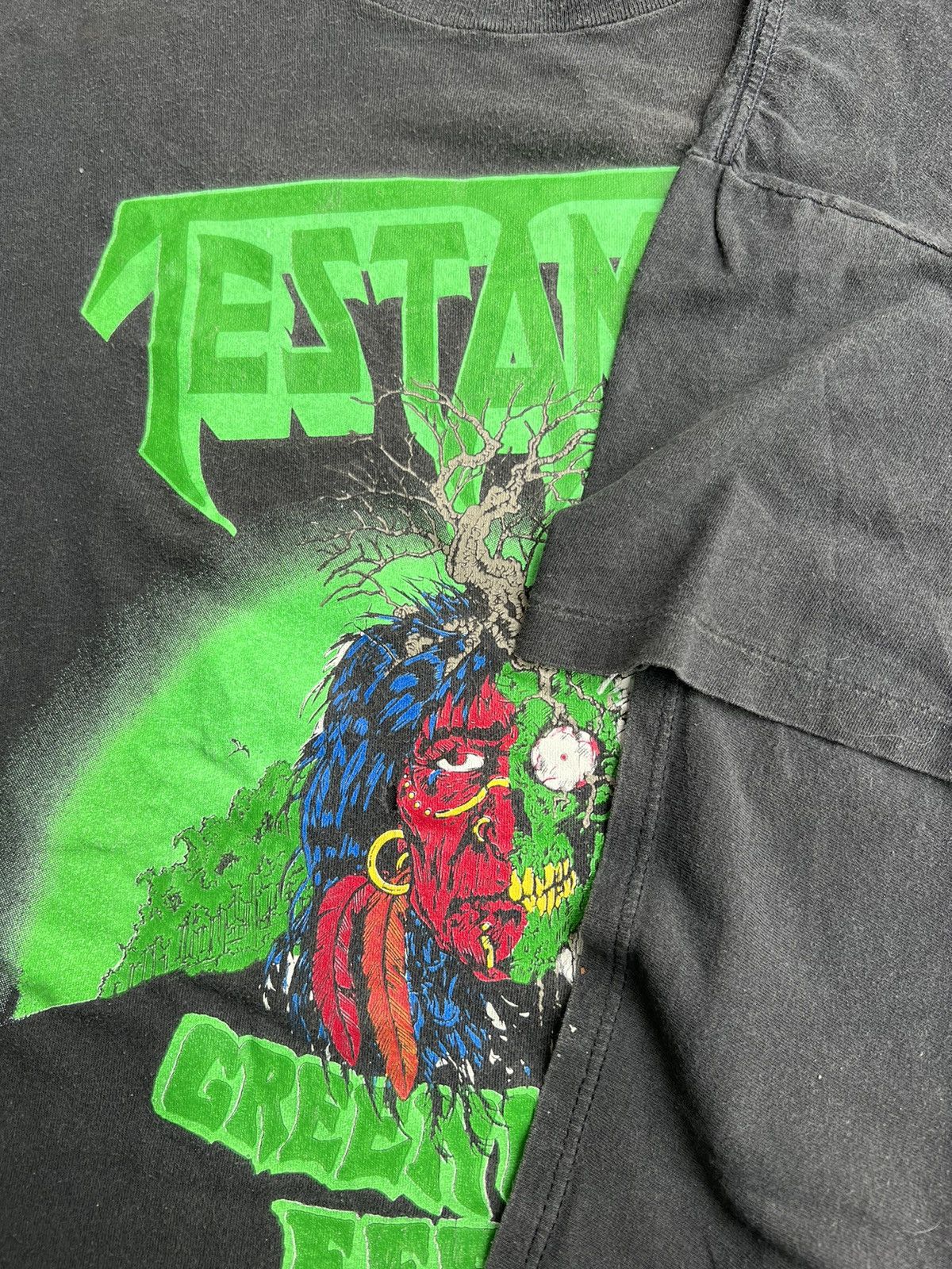 Band Tees (XL) 1989 Vintage Testament GreenHouse Effect Tour Band Tees Size US XL / EU 56 / 4 - 5 Thumbnail