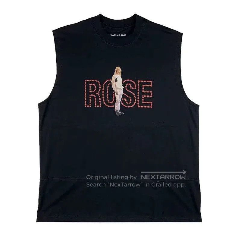 トップス MARTINE ROSE Punk vest black M Martine Rose Vintage Punk Black Vest.