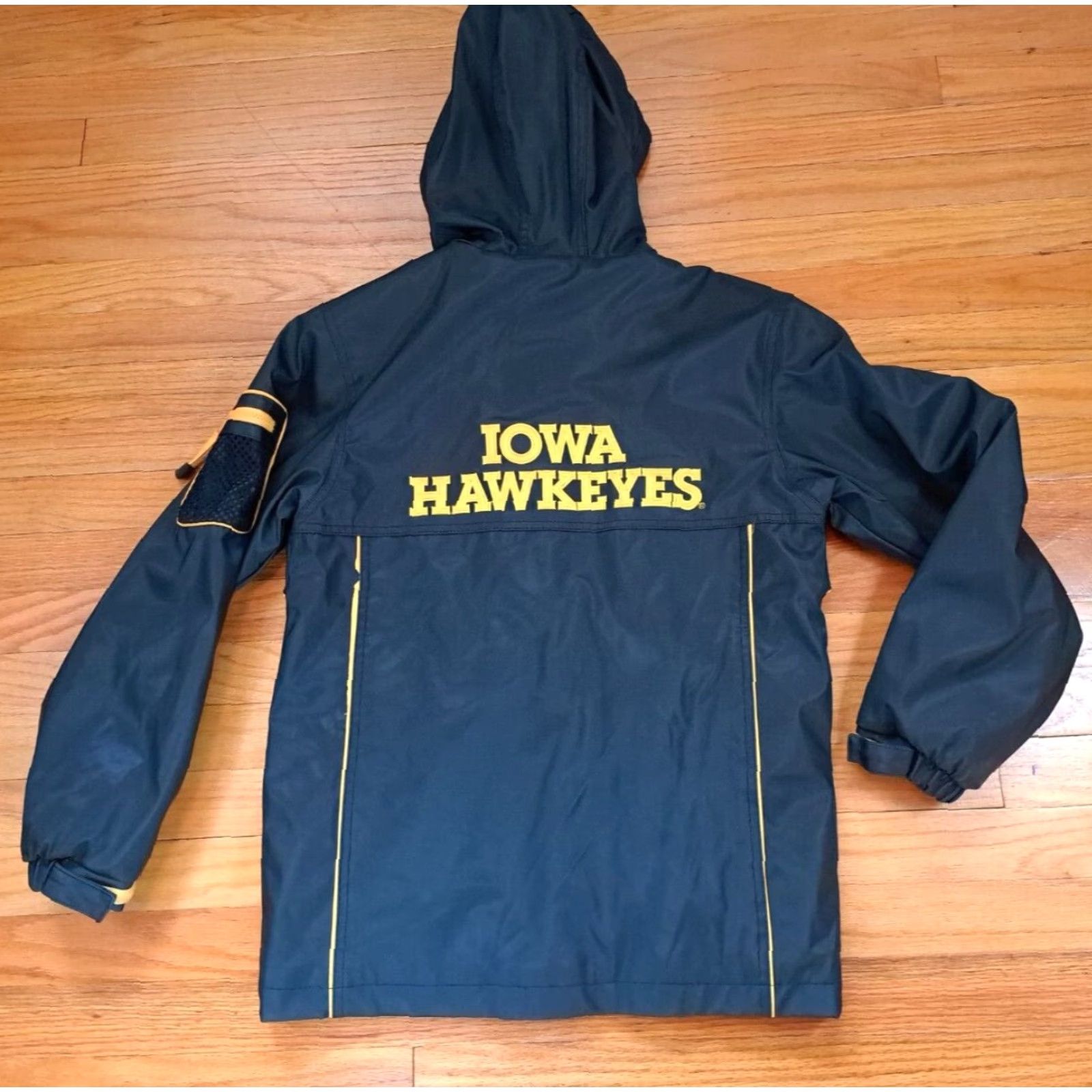 Vintage Iowa Hawkeyes Insulated Full Zip Hooded Parka Field Jacket Large Heavy Size US L / EU 52-54 / 3 - 4 Thumbnail