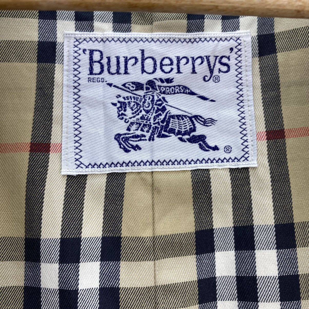 Burberry 🔥Vintage Burberrys Double Breast Belted Nova Check Trench Size M / US 6-8 / IT 42-44 - 13 Thumbnail