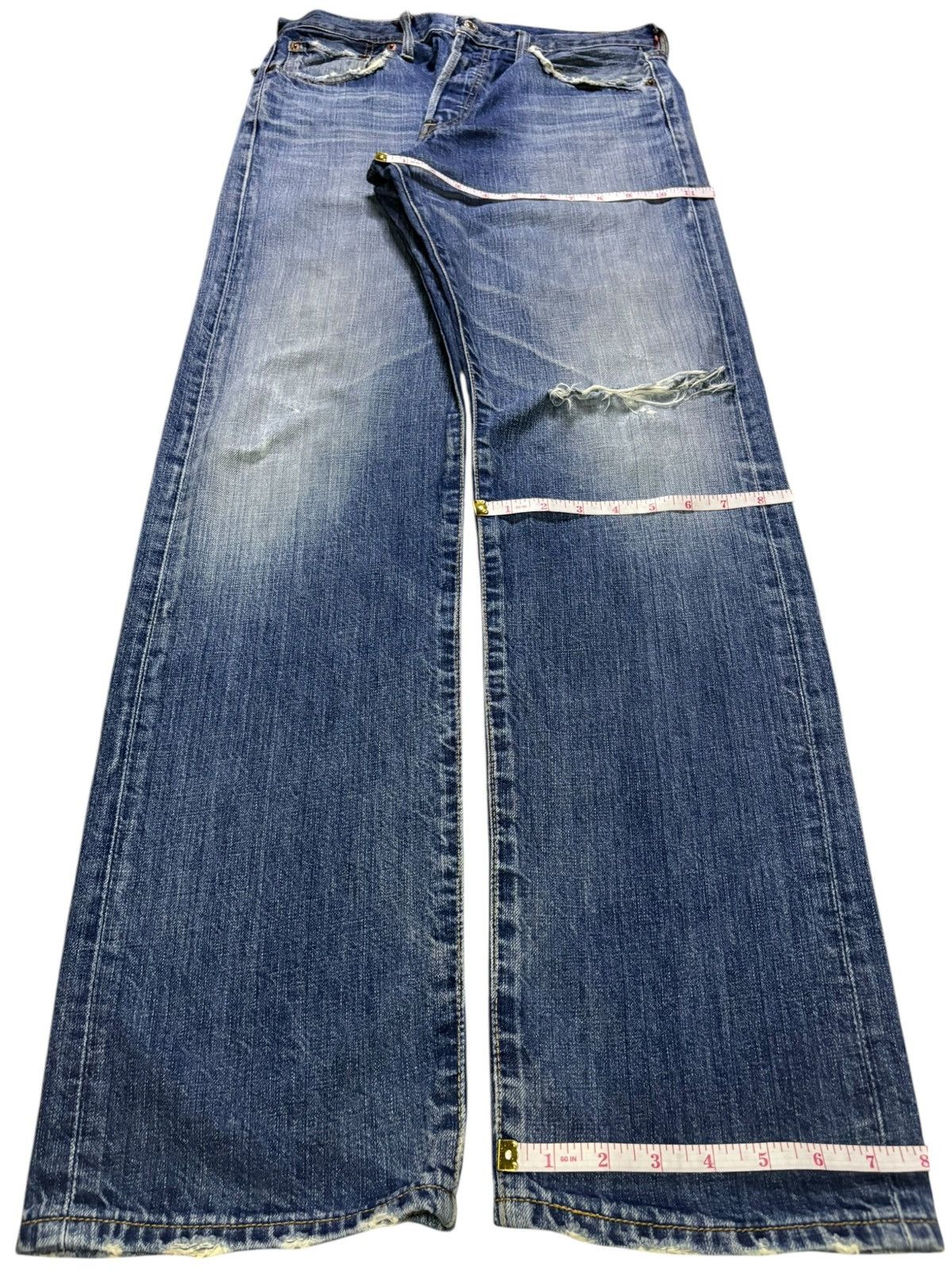 Levi's Vintage 90s Levis 501 Faded Wash Distressed Loose Jeans Size US 30 / EU 46 - 13 Thumbnail