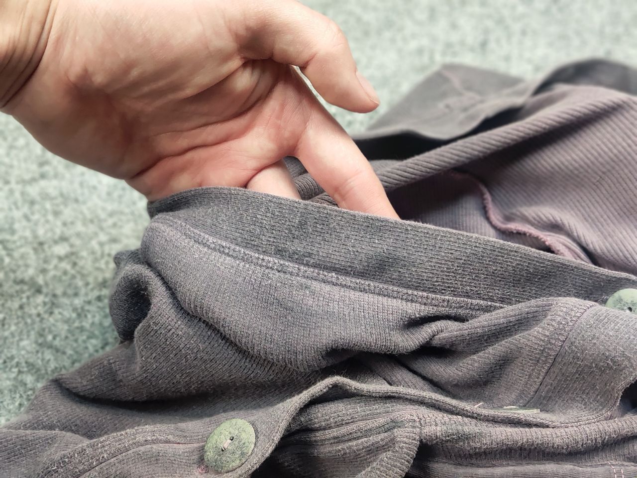 Other Grizas garment dyed Knit Lagenlook Oversized Long Cardigan Size M / US 6-8 / IT 42-44 - 14 Thumbnail