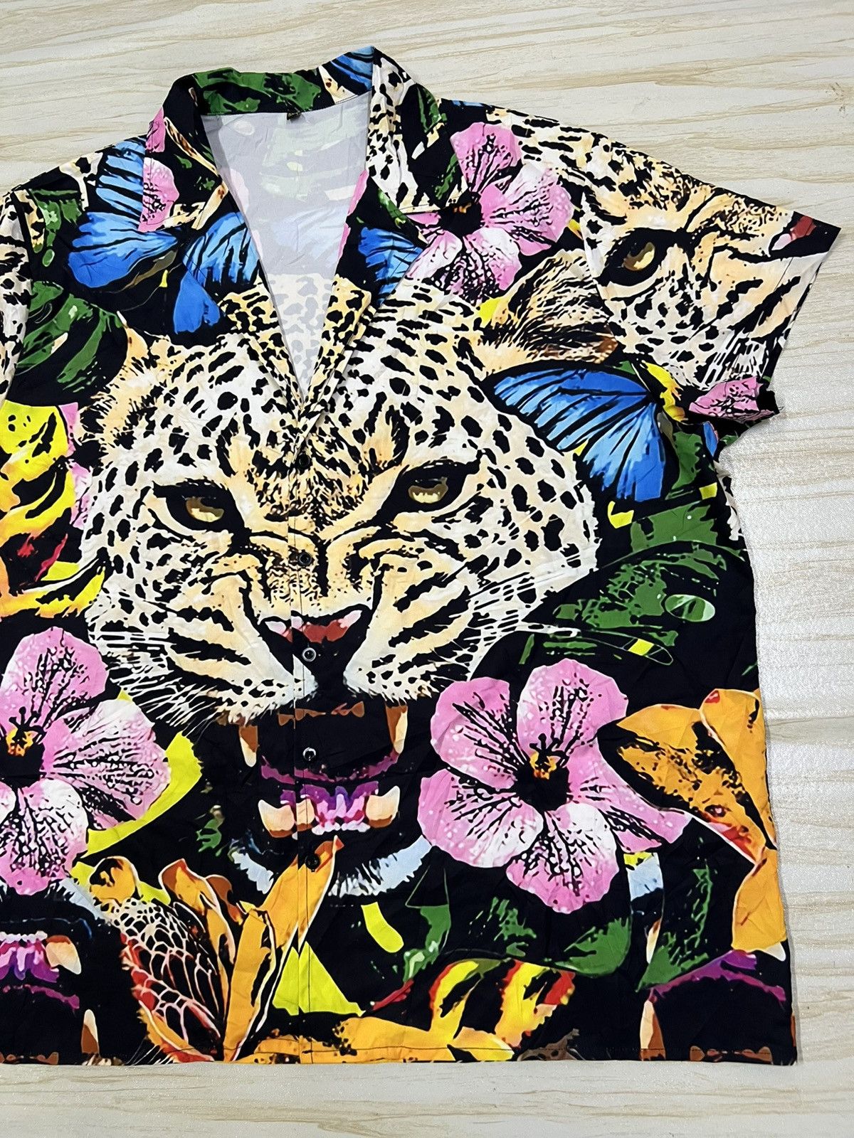 Other Hawaiian Leopard Over Print Shirt Size US XXL / EU 58 / 5 - 3 Thumbnail