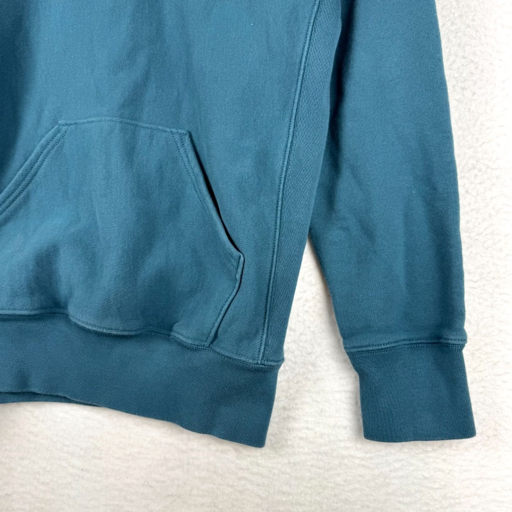 J.Crew VINTAGE J.CREW Hoodie Mens XS Teal Thick Heavyweight Pullover Jacket Fleece Cotton Long Sleeve Size US XS / EU 42 / 0 - 3 Thumbnail