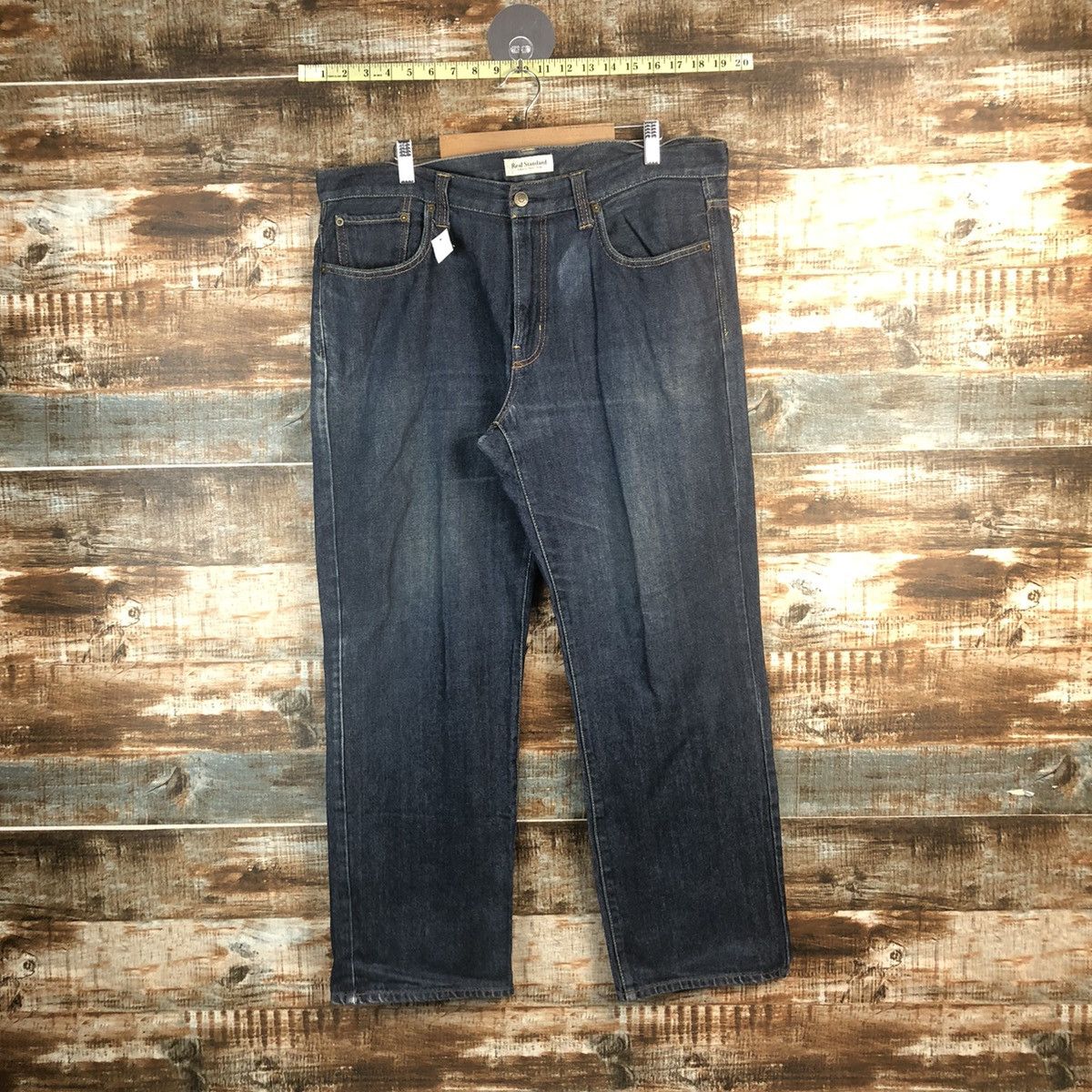 Japanese Brand DL Real Standard Blue Denim Pants #C269 Size US 35 - 1 Thumbnail