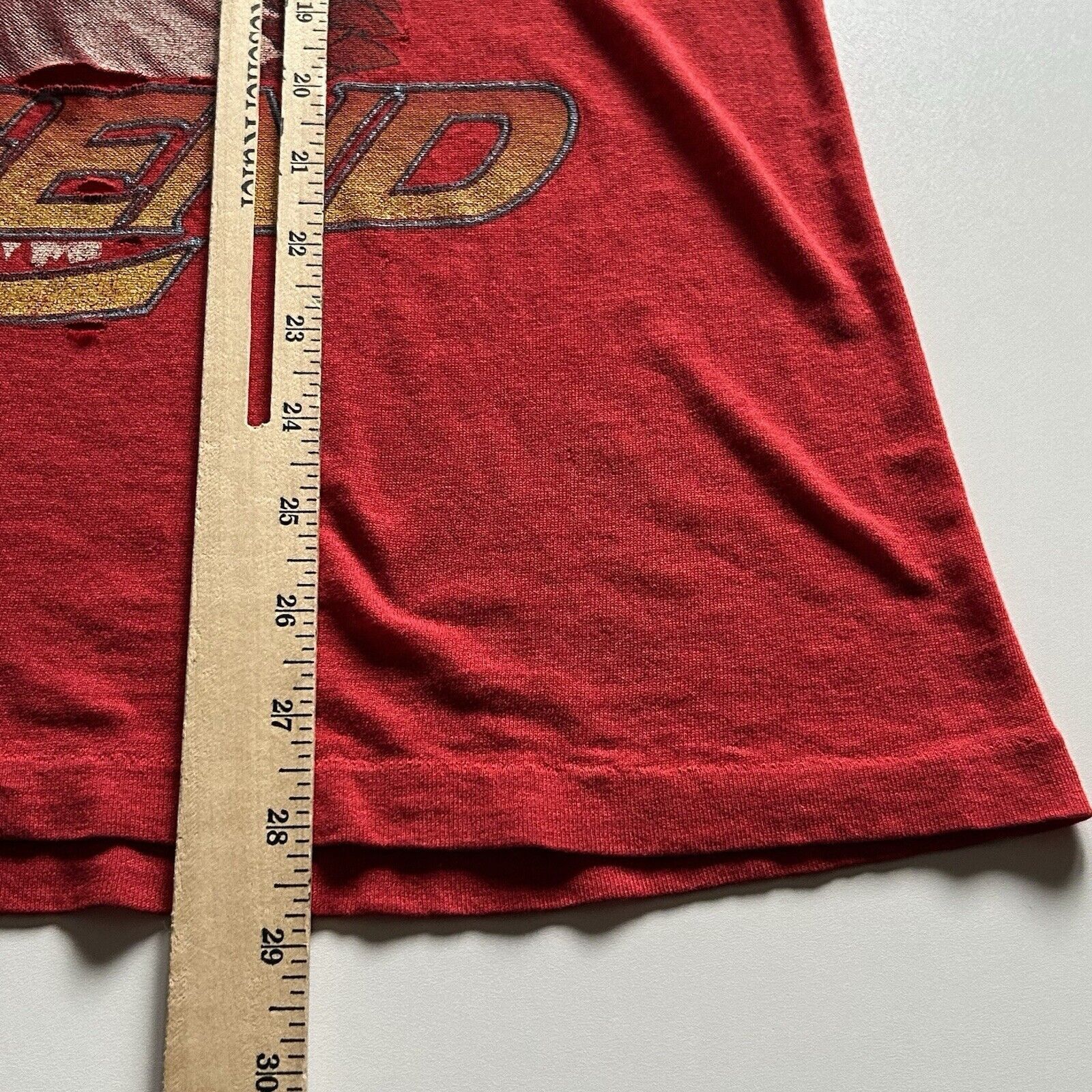 Harley Davidson Vintage 80s Harley Davidson Eagle Art T Shirt Large Red Rare Size US L / EU 52-54 / 3 - 10 Thumbnail
