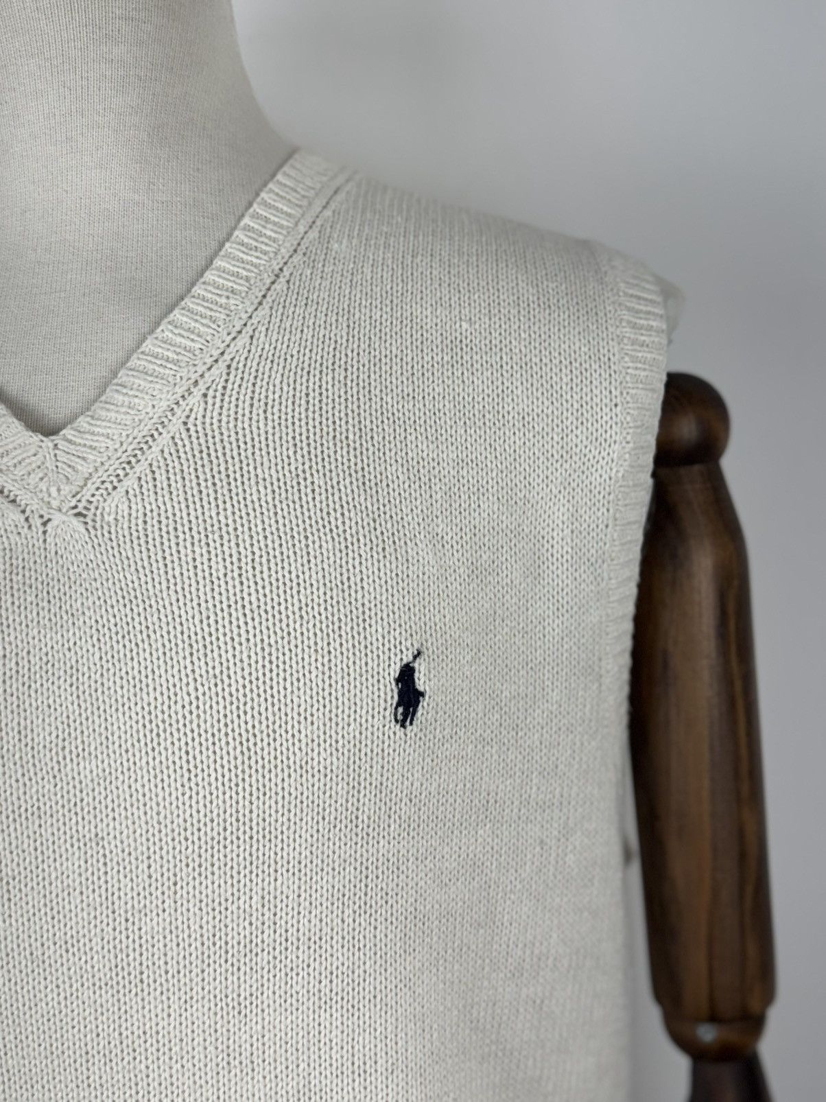 Polo Ralph Lauren × Vintage Vinatge Polo Ralph Lauren Linen/Cotton Vest Sweater Gilet Size US L / EU 52-54 / 3 - 2 Thumbnail
