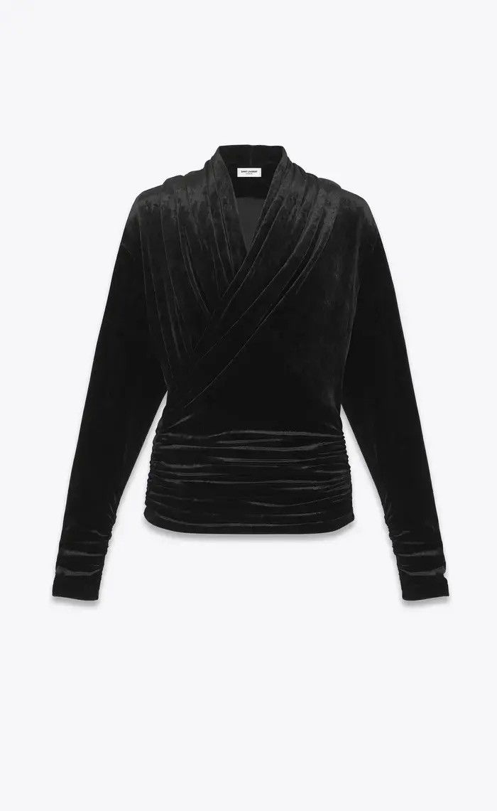 Saint Laurent Paris Saint laurent aw23 velvet top Size US M / EU 48-50 / 2 - 3 Thumbnail