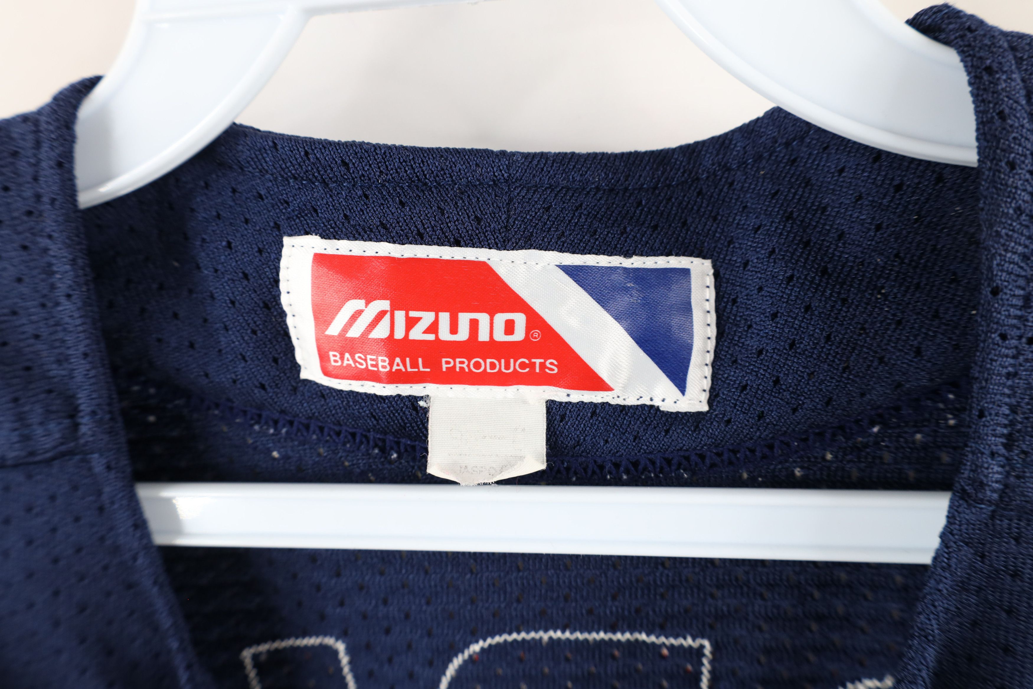 Mizuno × Vintage Vintage 90s Mizuno Cleveland Indians Baseball Jersey Blue #9 Size US S / EU 44-46 / 1 - 9 Thumbnail