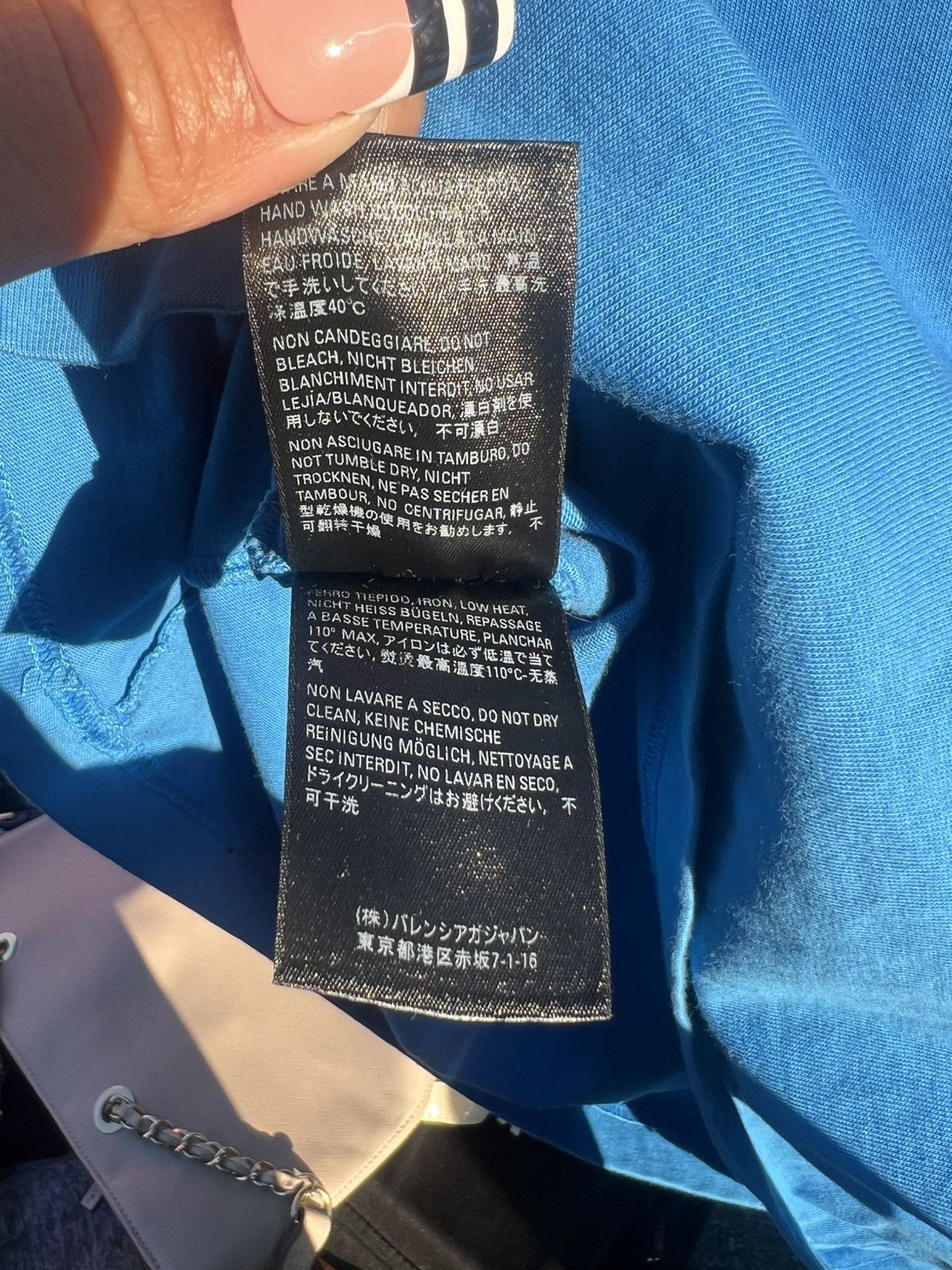 Balenciaga Balenciaga Blue Credit card Logo Tee Size US XXS / EU 40 - 5 Thumbnail