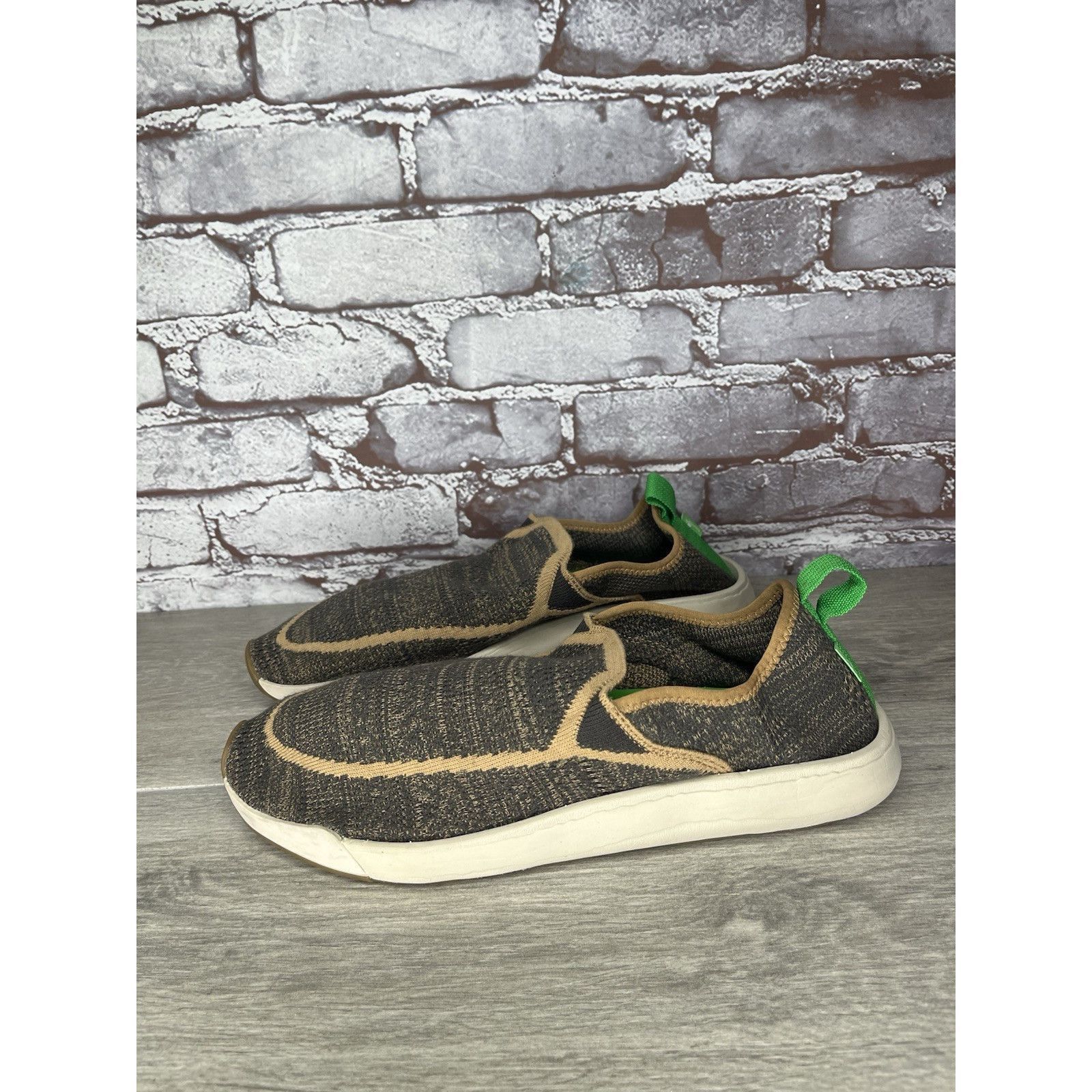 Sanuk Sanuk Chiba Quest Knit Brown Natural Fabric Slip On Shoes Me Size US 10 / EU 43 - 13 Thumbnail
