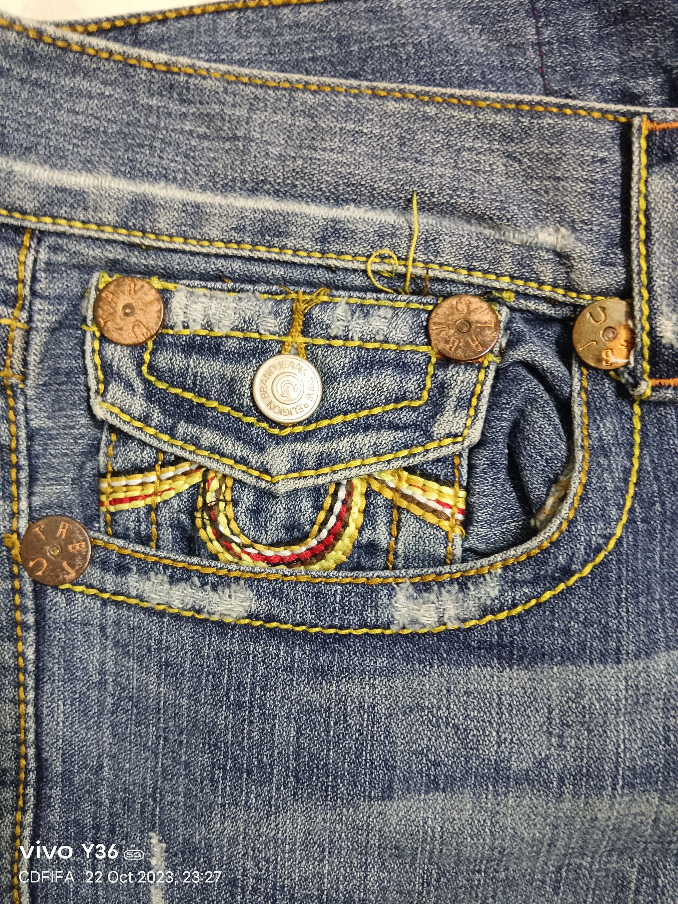 American Edition Hot🔥🔥True Religion BigT Seditionaries Super Flare Jeans Size US 30 / EU 46 - 5 Thumbnail